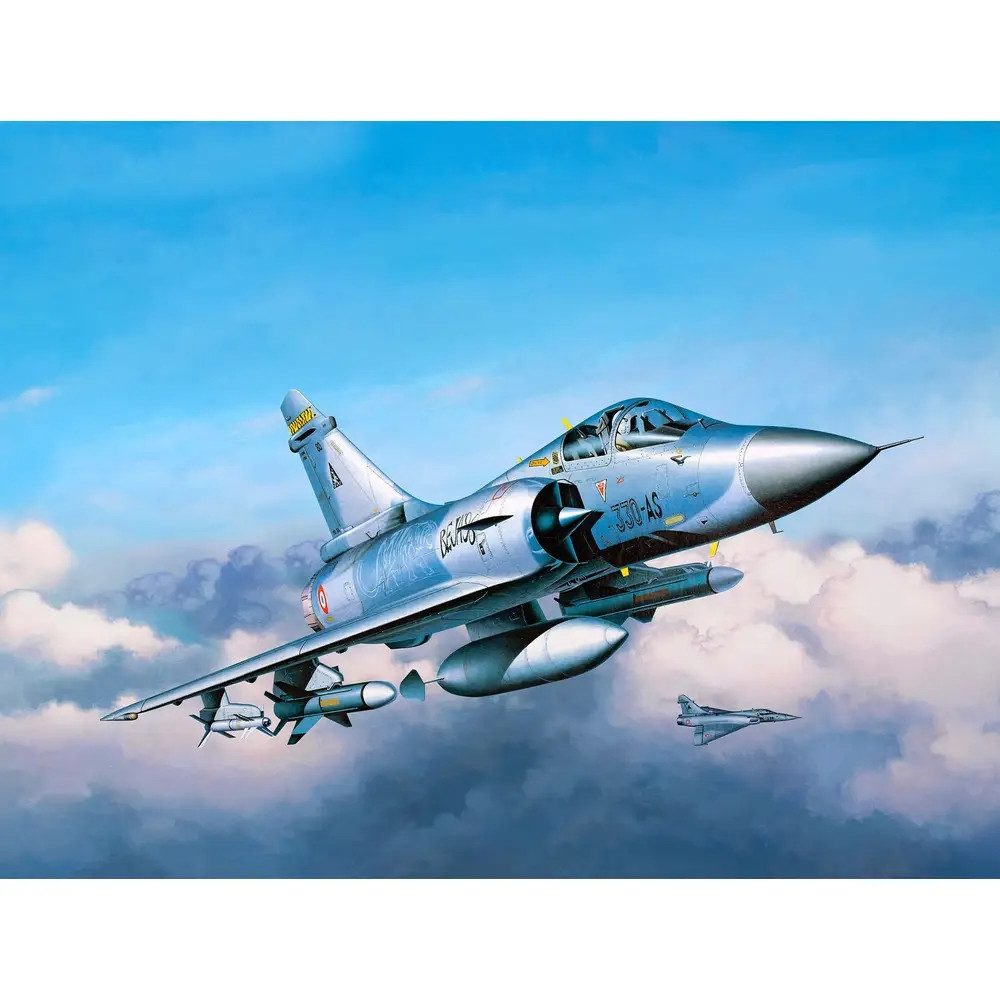 Revell® Modellflugzeug Model Set Dassault Mirage 2000C, Revell Modellbausatz mit Basiszubehö