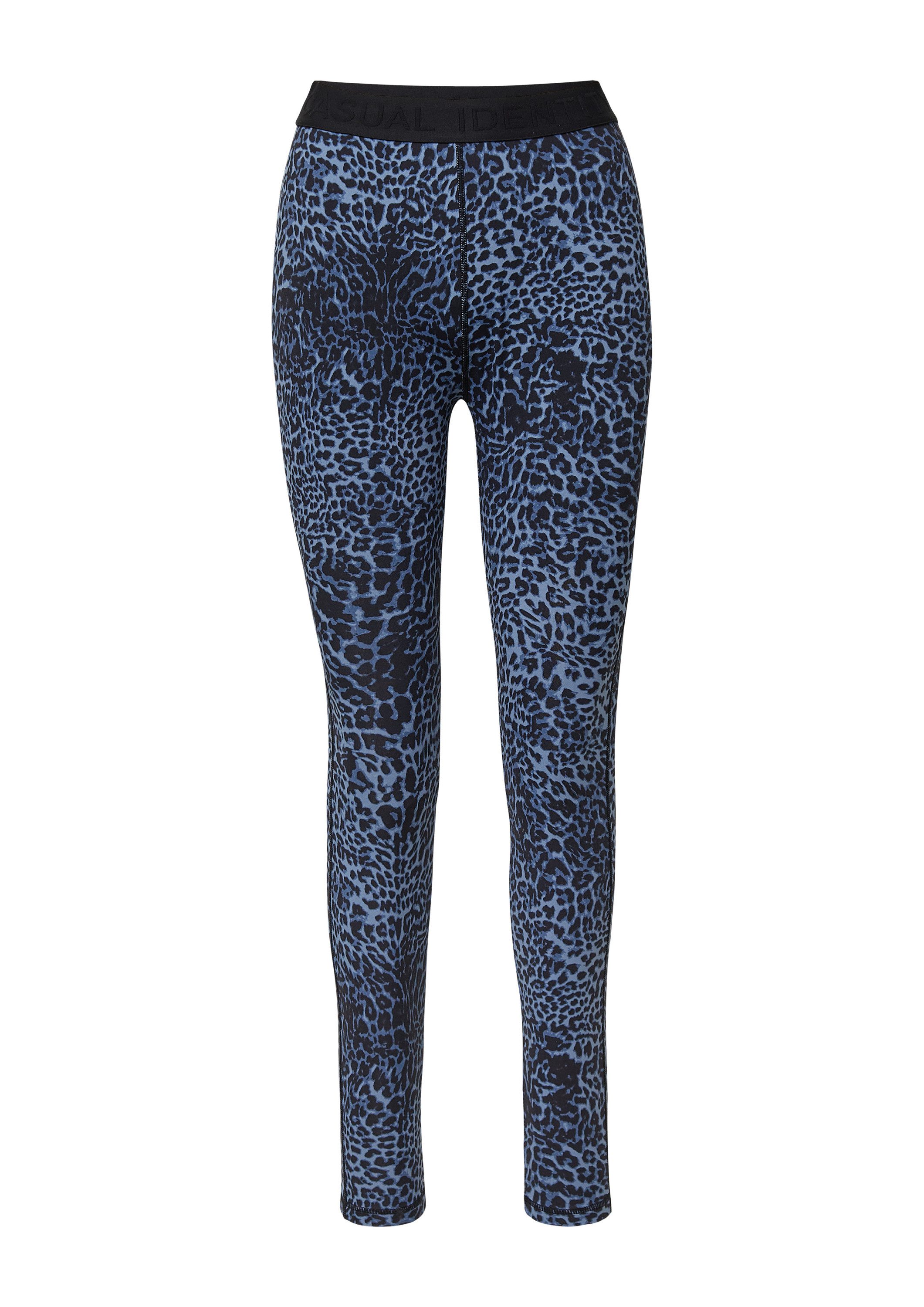 comma Leggings Leggins Jersey-Leggings mit All-over-Leo-Print günstig online kaufen