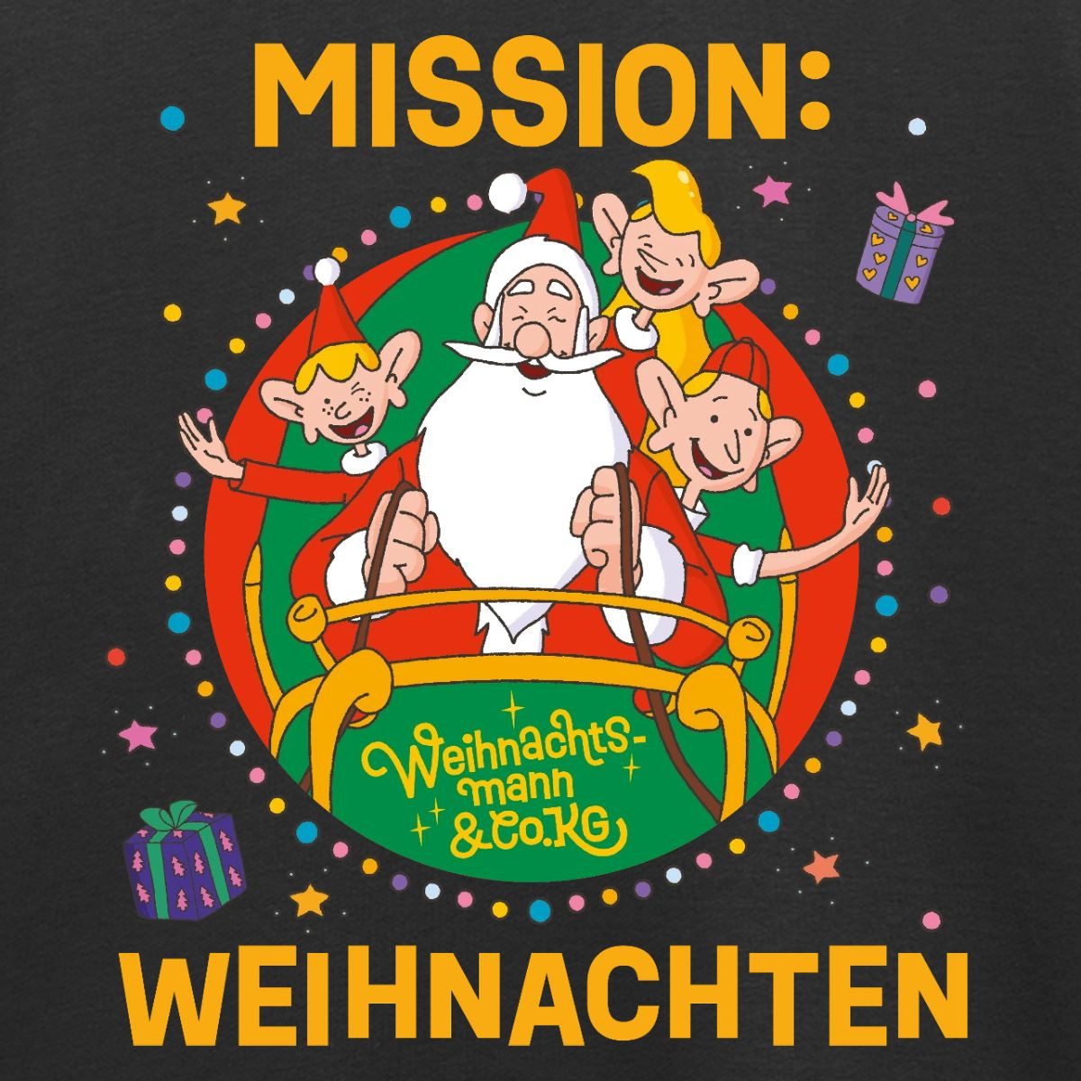 Spreadshirt Sweatshirt Weihnachtsmann & Co. KG Mission Weihnachten Kinder Premium Pullover (1-tlg)