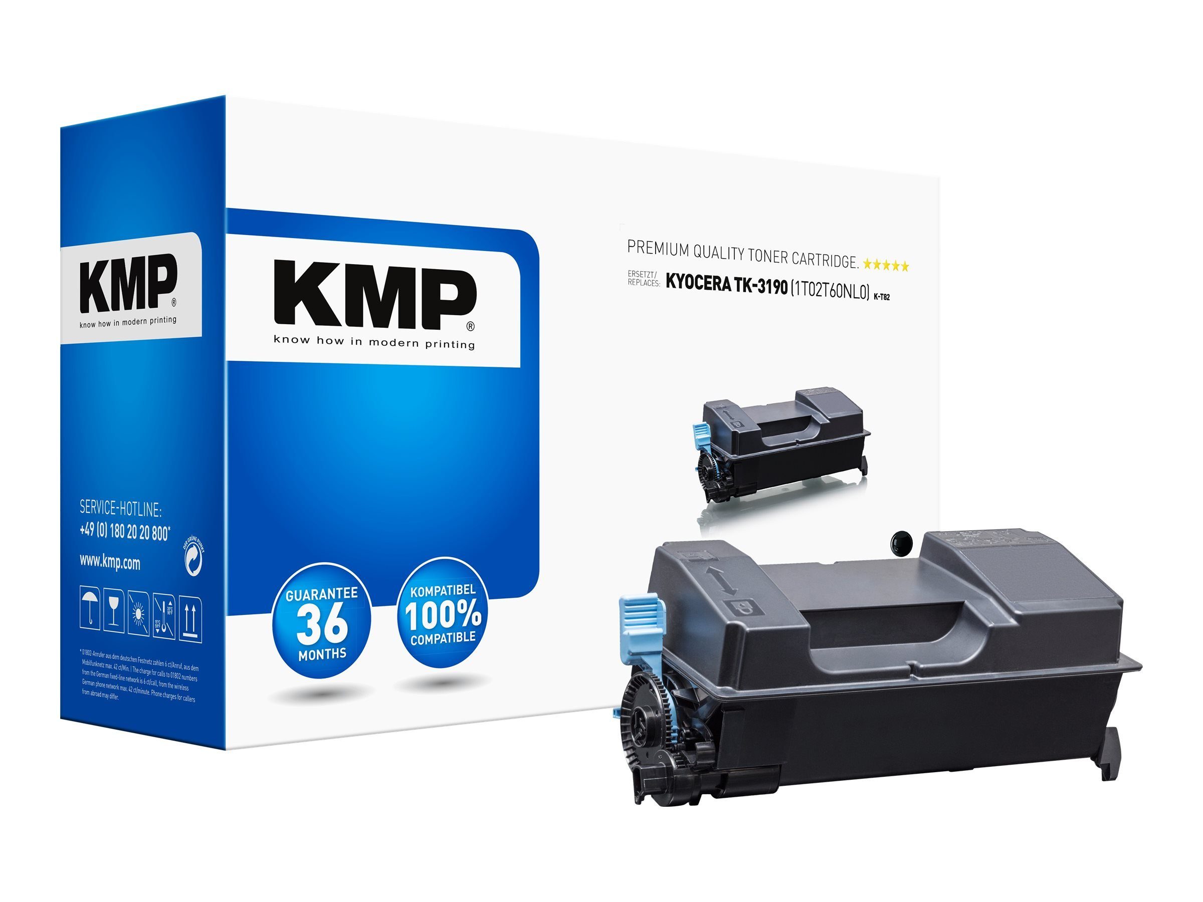 KMP Tonerkartusche KMP Toner black Kyocera K-T82 TK3190/TK-3190 comp