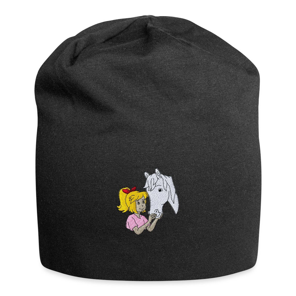 Spreadshirt Beanie Bibi & Tina Bibi und Sabrina Stick Jersey-Beanie (1-St)