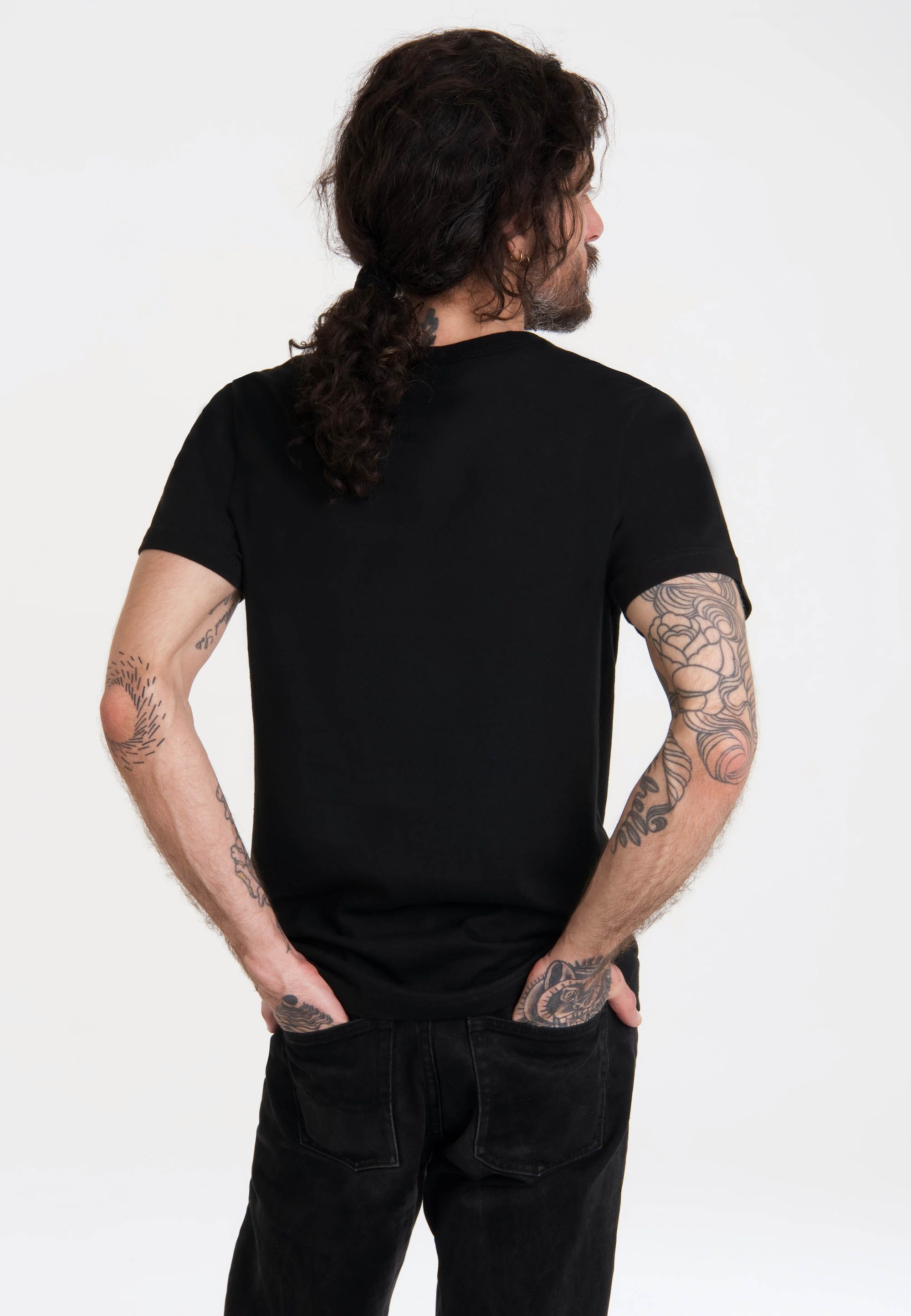 LOGOSHIRT T-Shirt Sesamstraße - Krümelmonster Motorrad mit lizenziertem Print – Bild 4 von 4