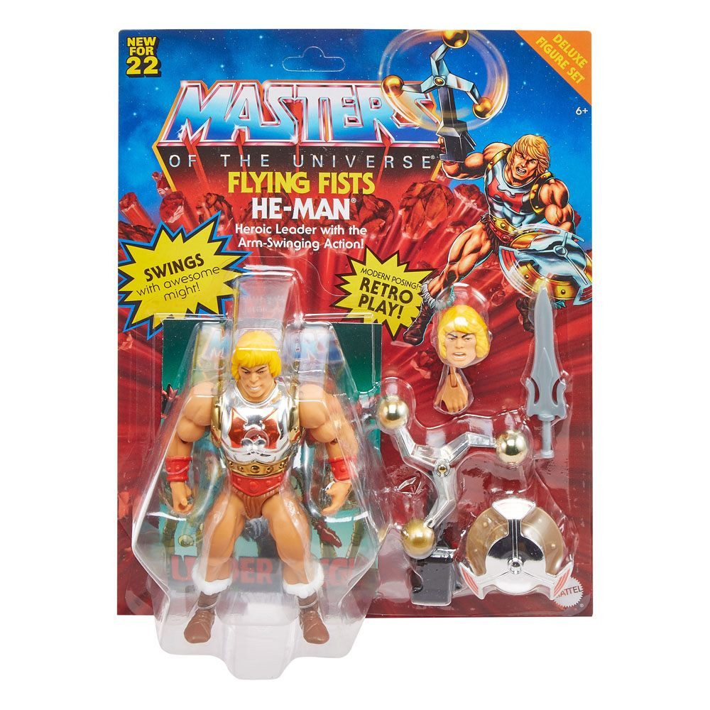 Mattel® Actionfigur Masters of the Universe Origins Deluxe 2022 Flying Fists He-Man 14 cm
