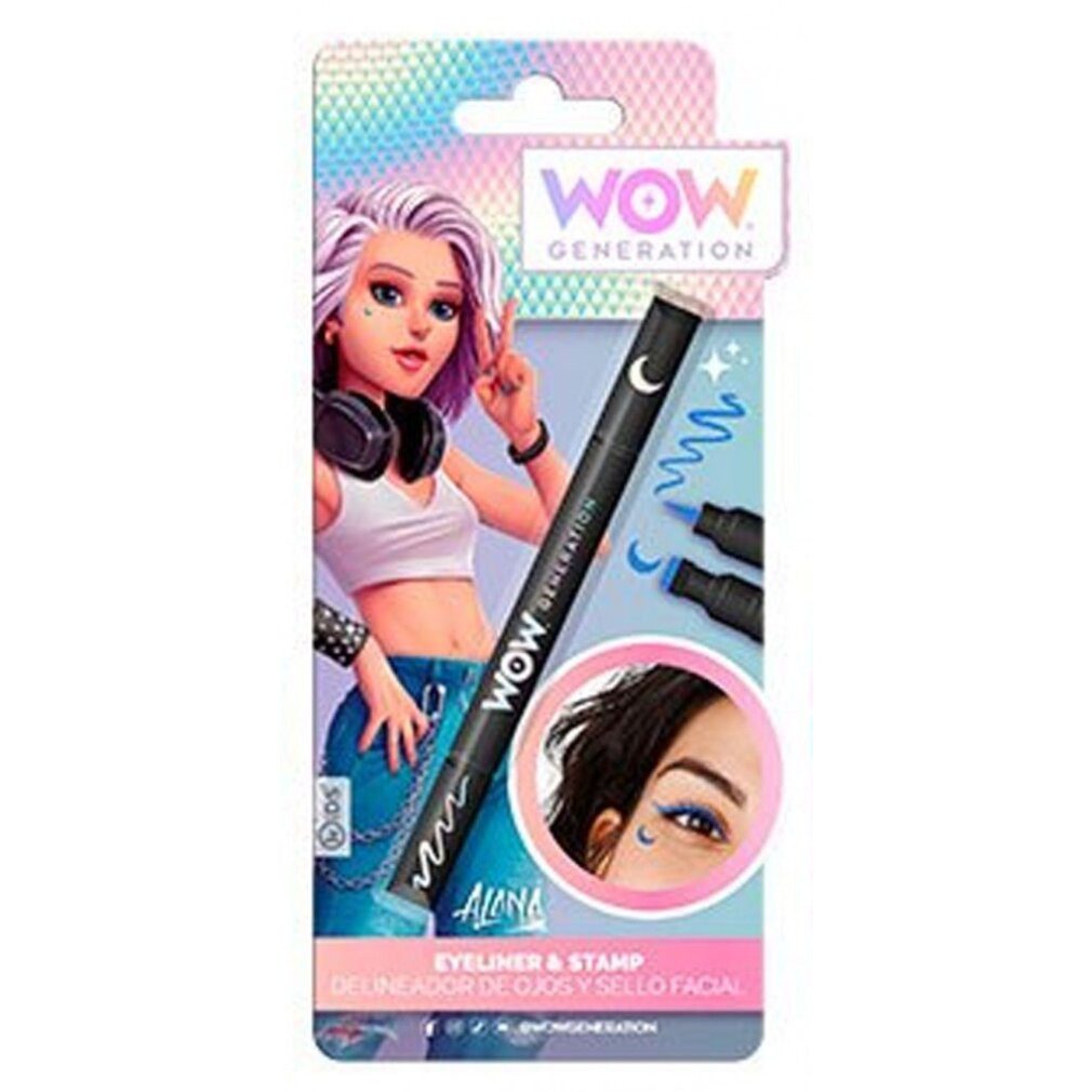 Kids Euroswan Theaterschminke WOW Generation blauer Eyeliner und Stempelset