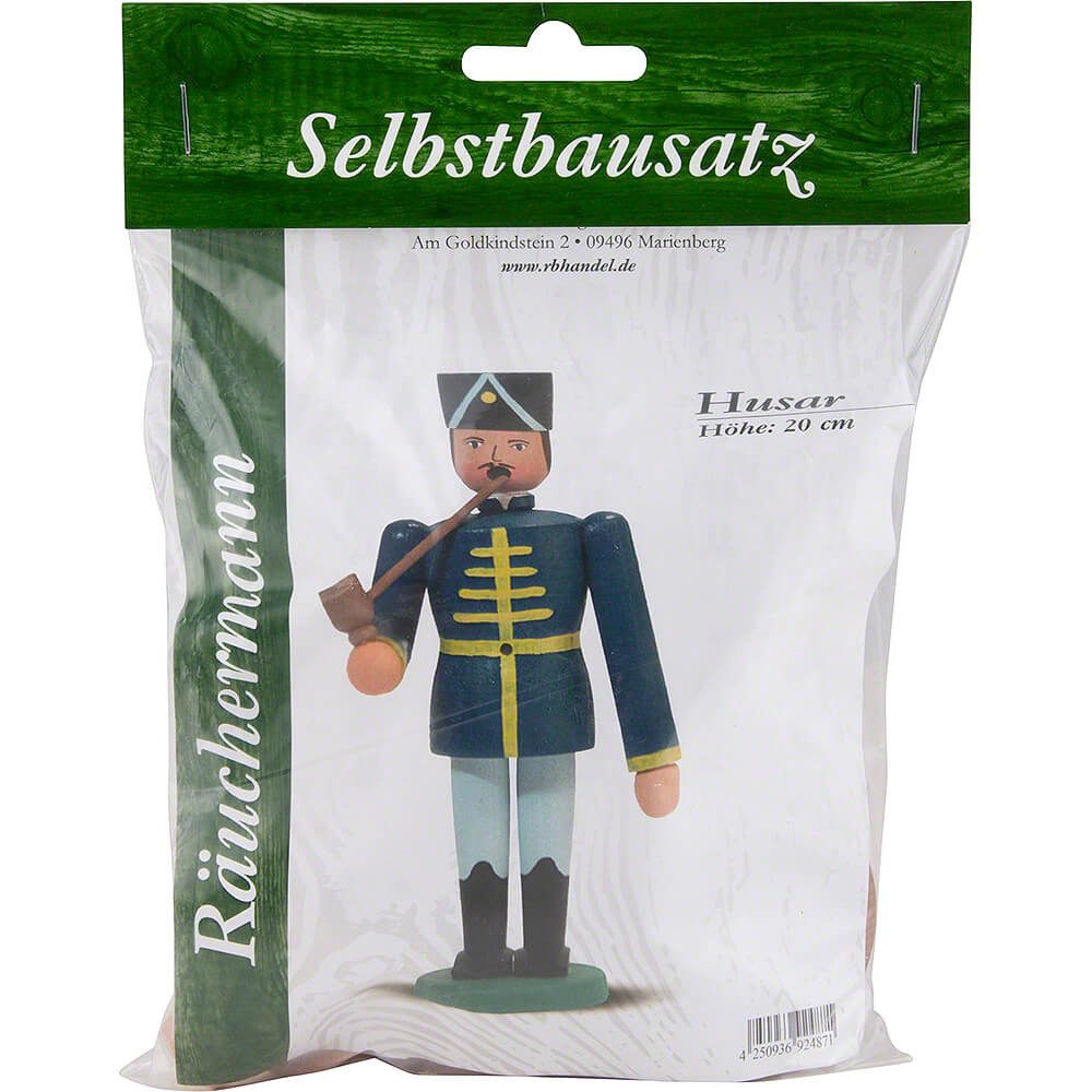 Erzgebirge-Palast Räuchermännchen Bastelset Husar (20cm) Räuchermann von Erzgebirge-Palast