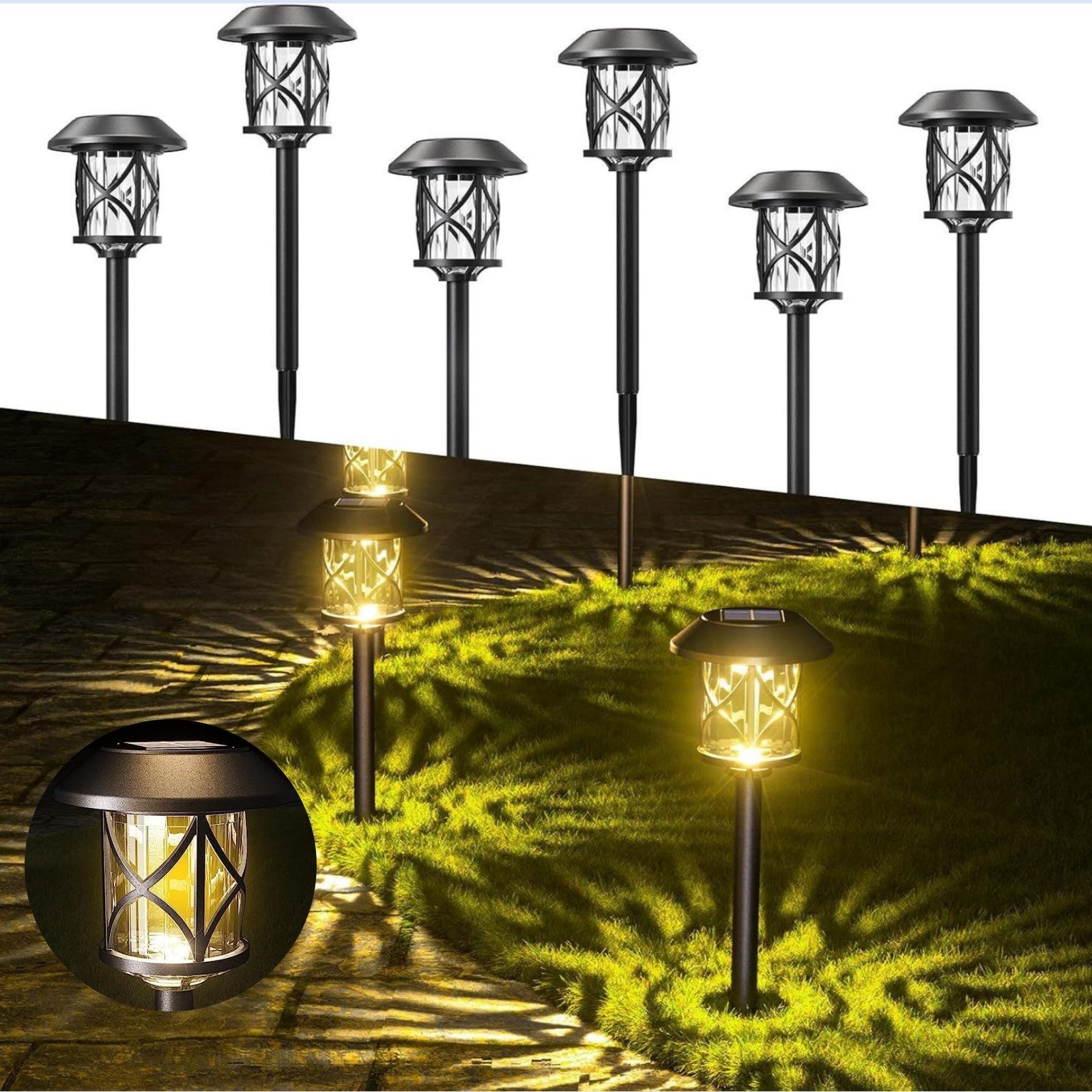 Elegear LED Solarleuchte 6/8 Stück Gartenleuchten günstig online kaufen