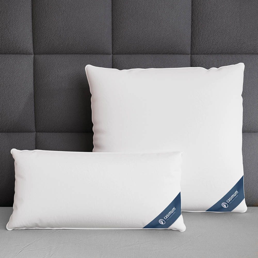 casimum 3-Kammer-Kopfkissen COMFORT Daunenkissen 80x80, Kopfkissen günstig online kaufen