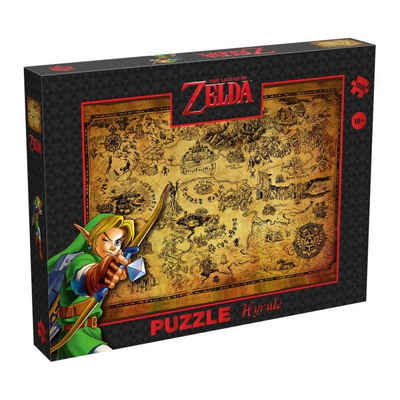 Winning Moves Puzzle Zelda Hyrule Field, 1000 Puzzleteile, Geduldsspiel ab 10 Jahre