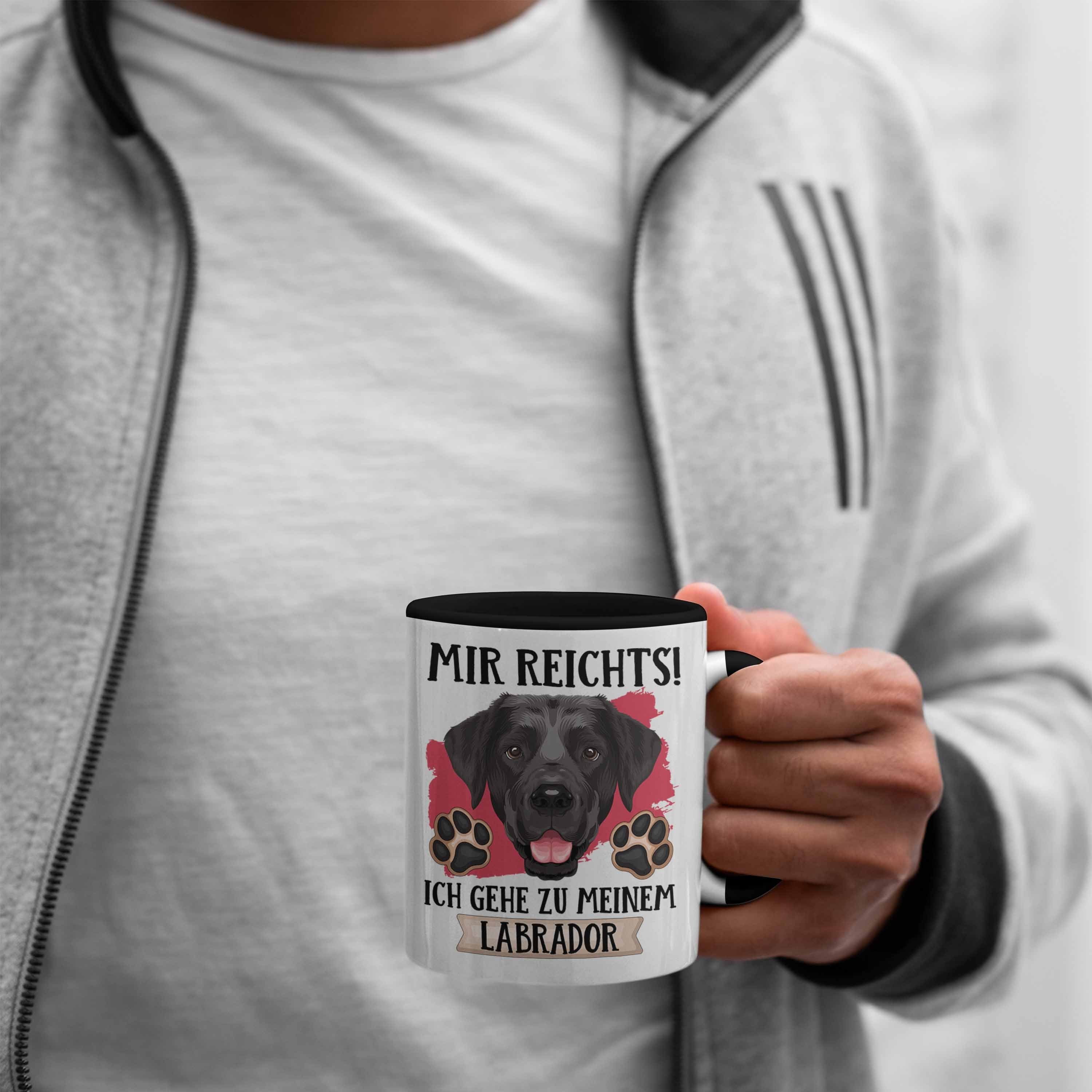 Besitzer Geschenkidee Schwarz Mir Tasse Spruch Labrador Trendation Reic Lustiger Tasse Geschenk