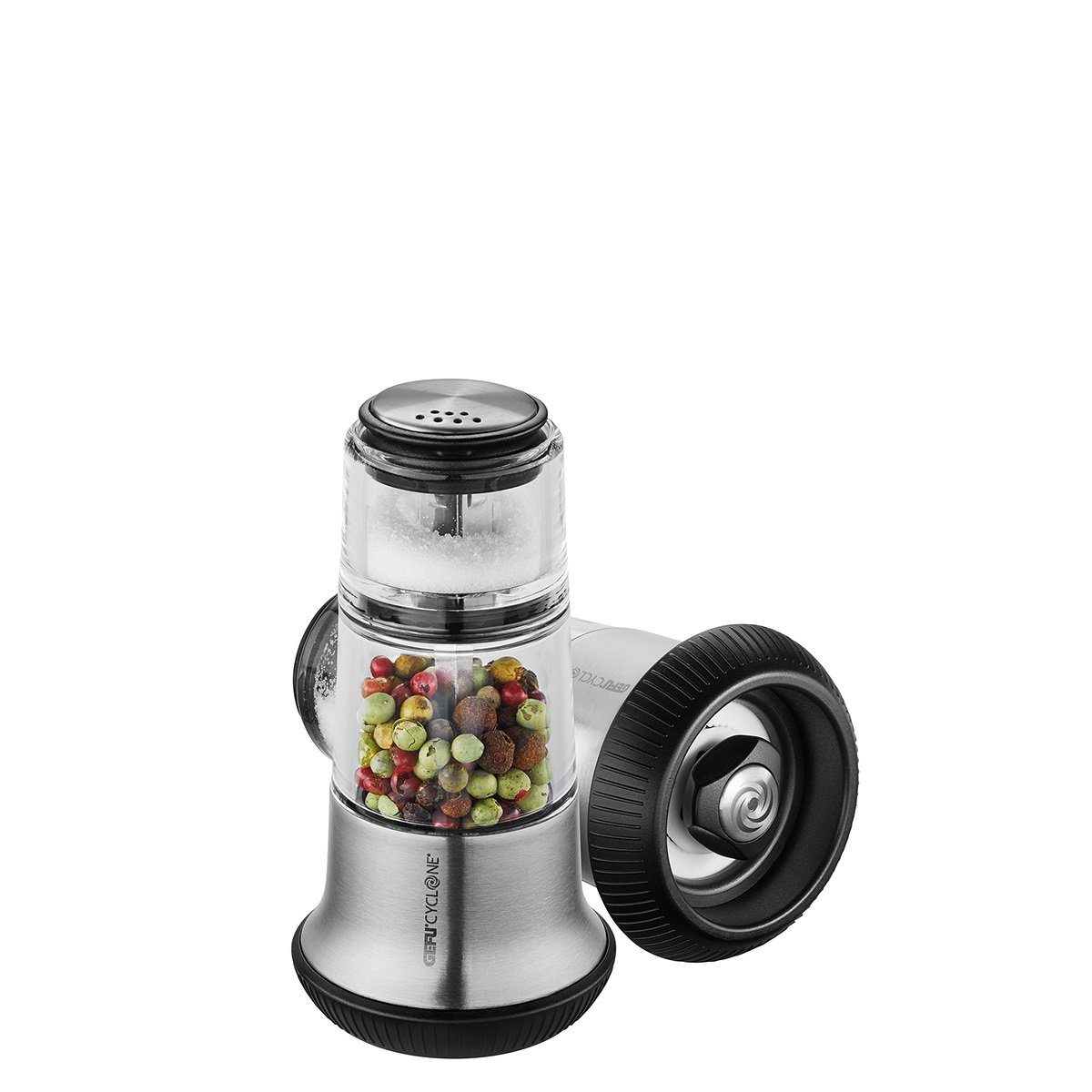GEFU Pfeffermühle Pfeffermühle mit Salzstreuer X-PLOSION® Edelstahl