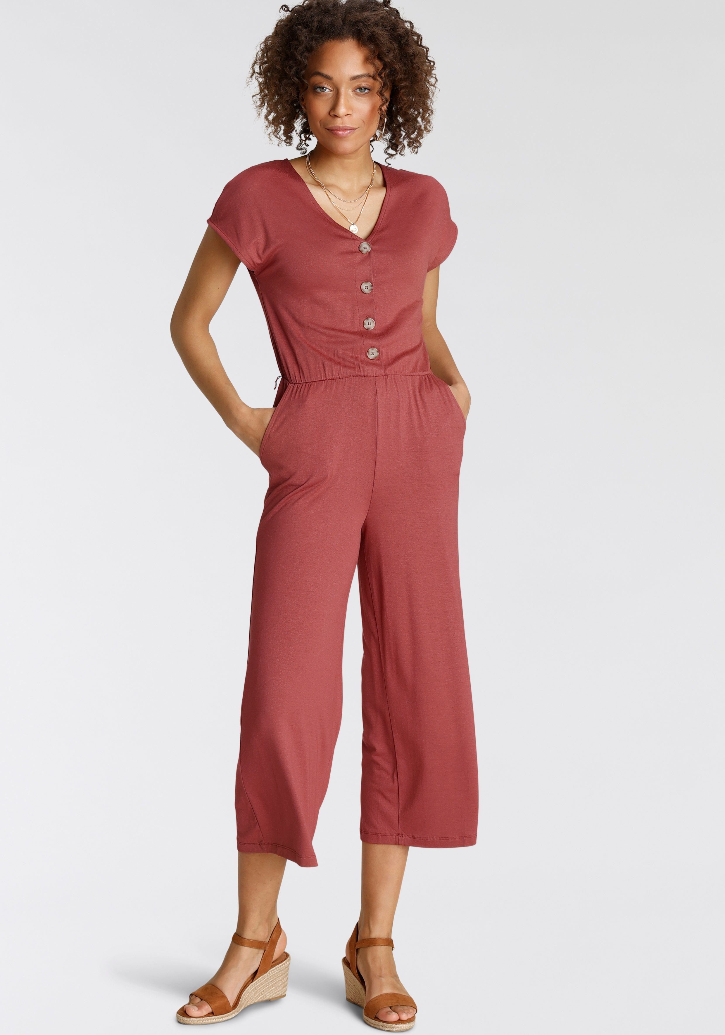 Tamaris Culotte-Overall mit Knopfleiste