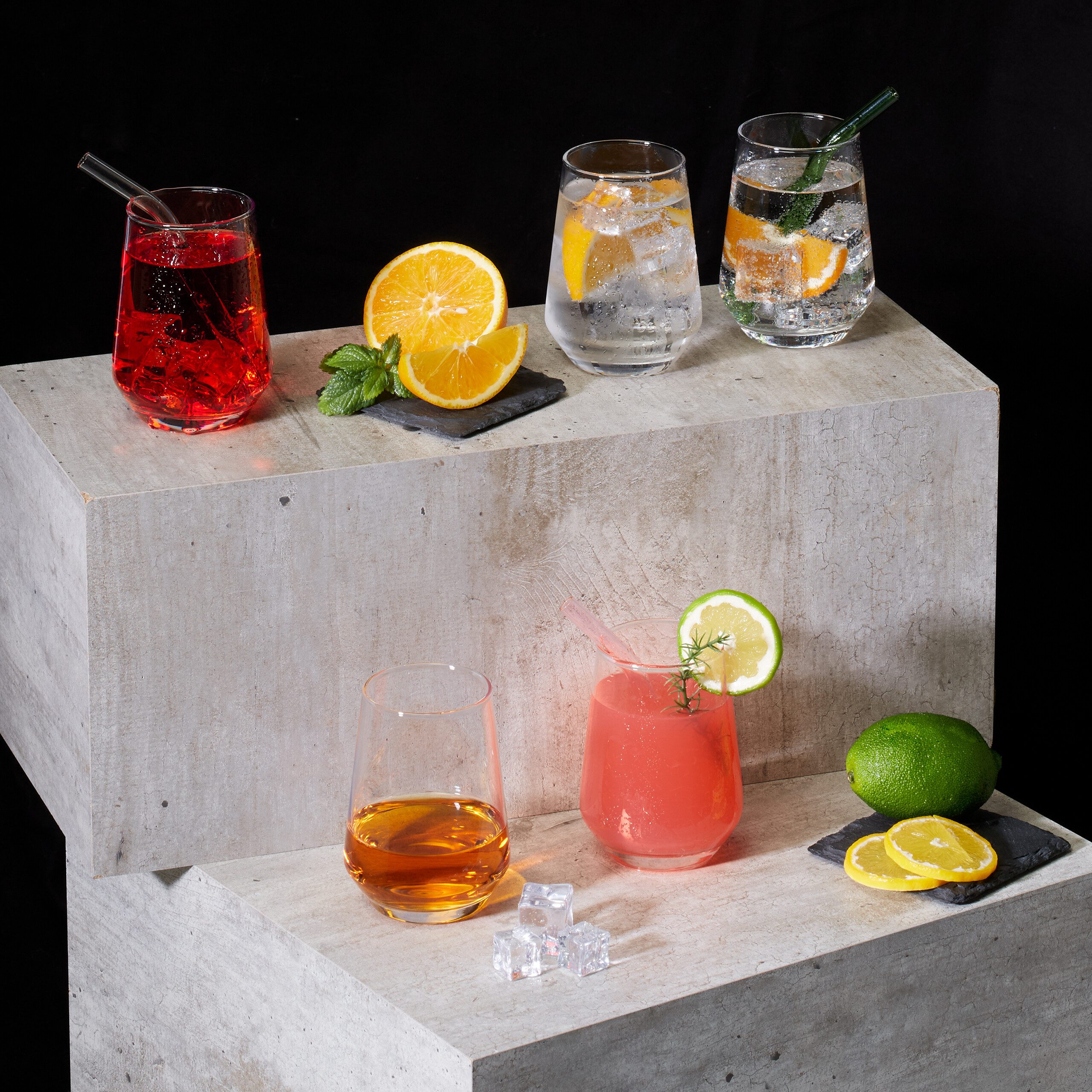 relaxdays Gläser-Set Trinkgläser 6er Set, 6-tlg., Glas