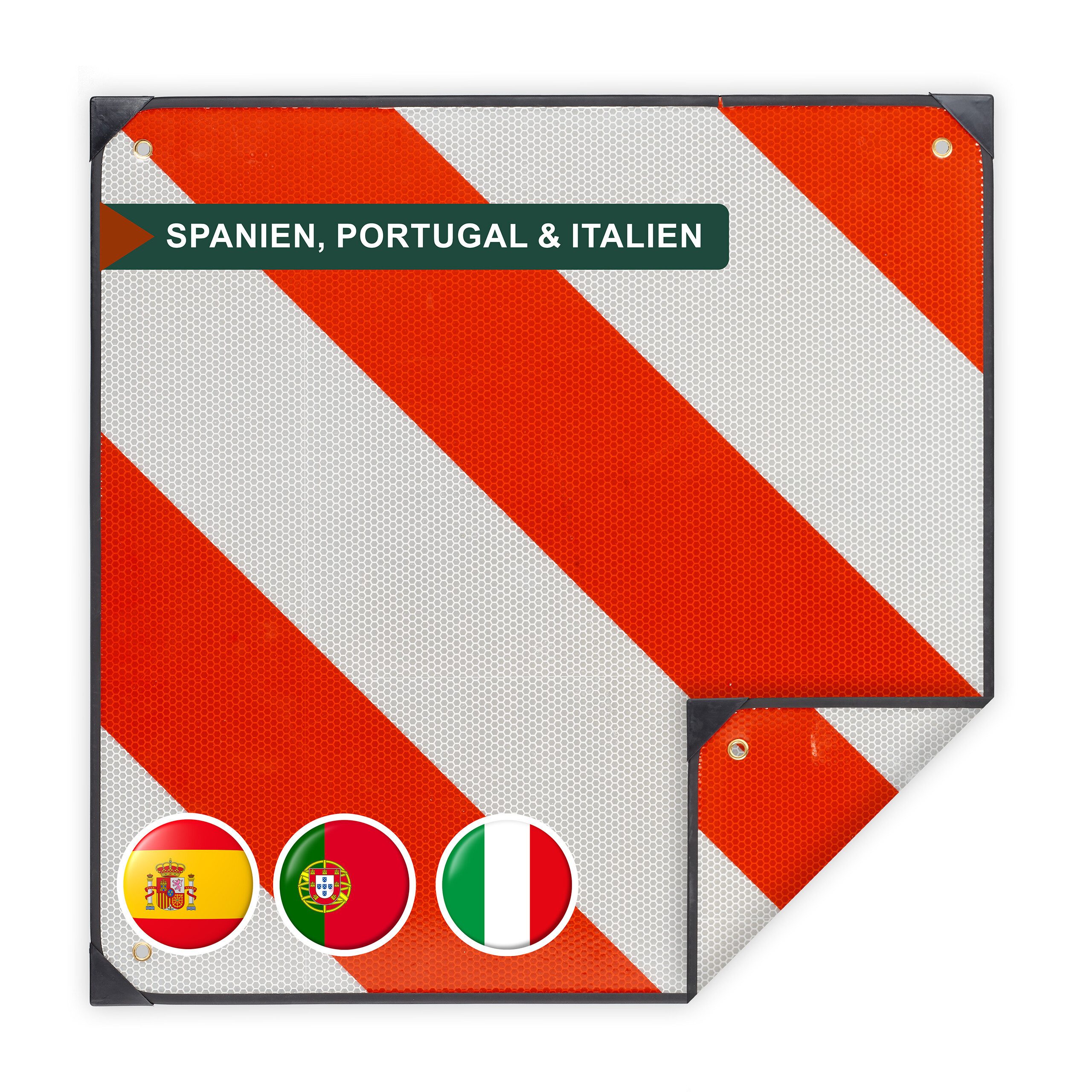 relaxdays Warnschild Warntafel Italien Spanien Portugal, (1 St)