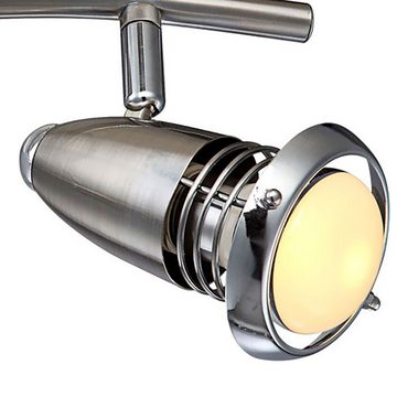 etc-shop LED Deckenleuchte, Leuchtmittel inklusive, Warmweiß, 24 Watt LED Decken Beleuchtung drehbar Spot Balken Lampe Chrom