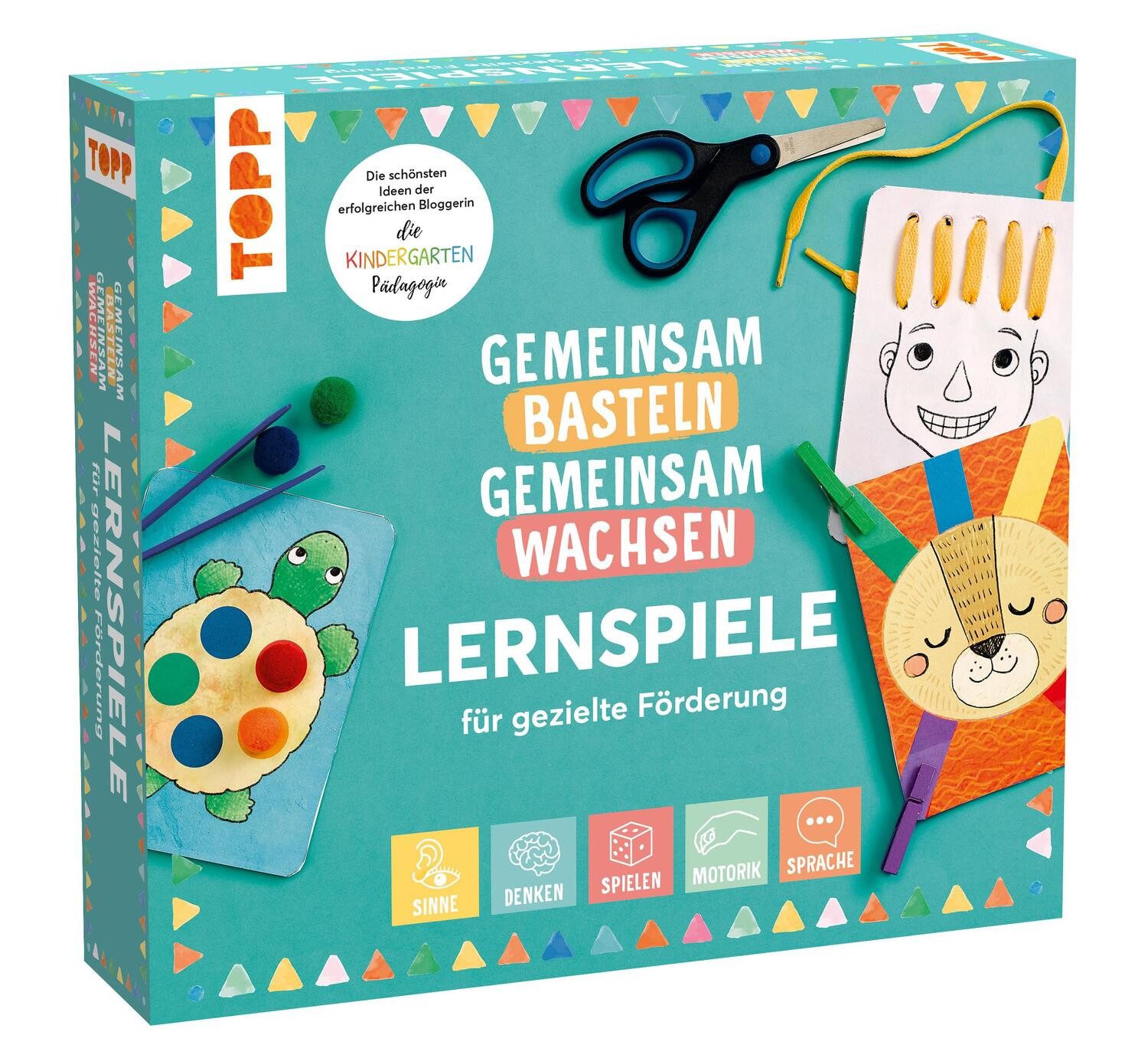 Frech Verlag Spiel, Gemeinsam basteln, gemeinsam wachsen - Lernspiel-Box für gezielte...