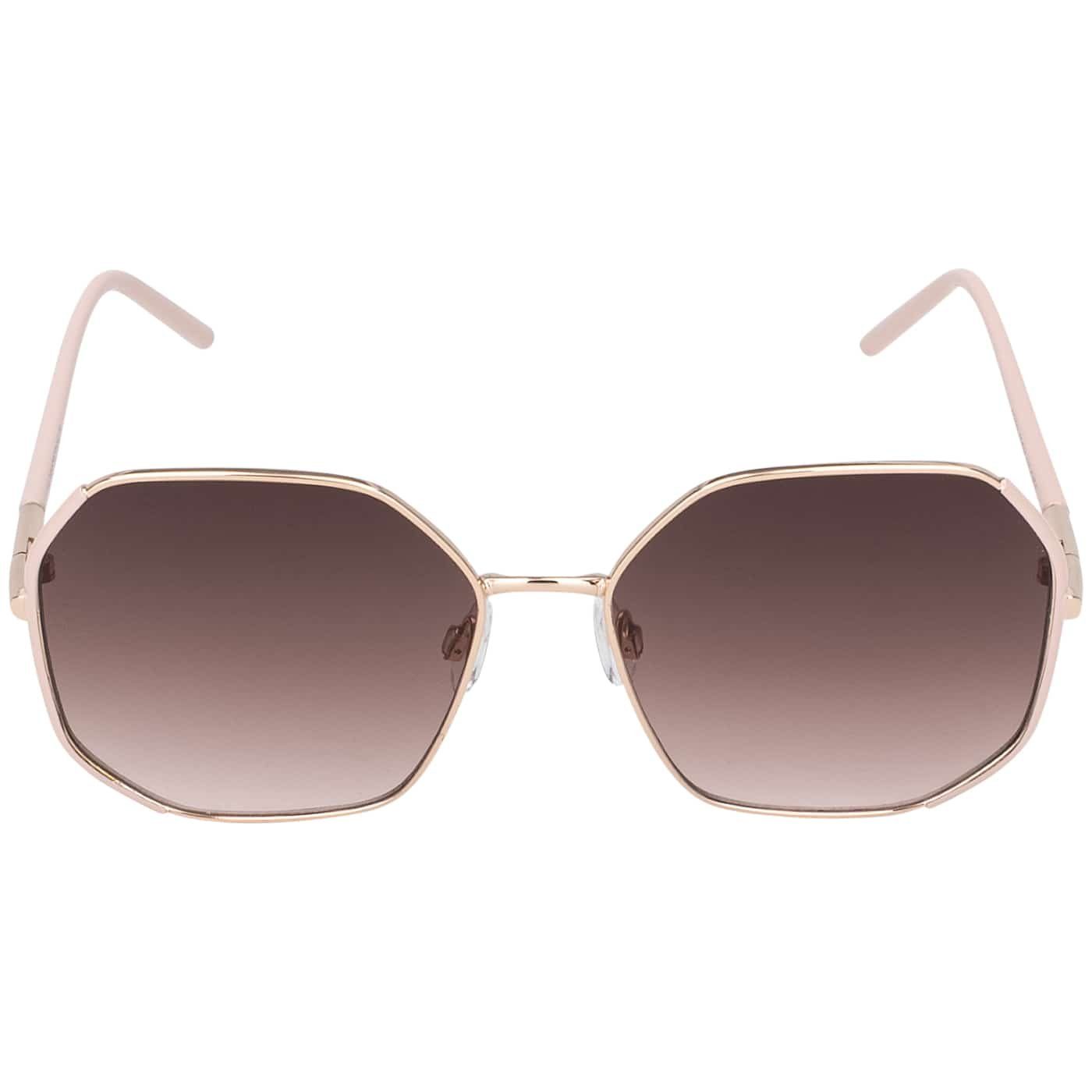 BEZLIT Eyewear Designer braun, Damen Sonnenbrille Gold-Hellrosa Form Linsen mit Pilotenbrille Eckige schwarz und braun-blau, lila (1-St)