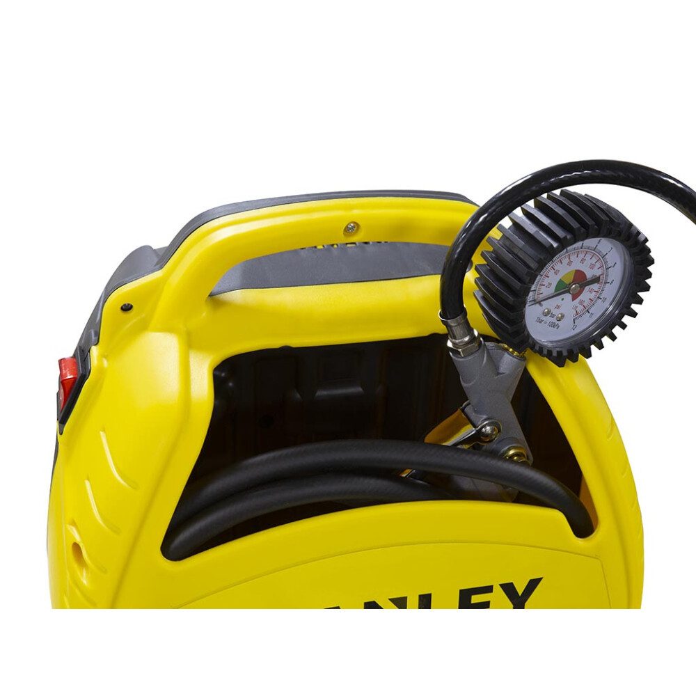 STANLEY Kompressor Stanley Kompressor Ölfrei Kompakt - 1.5 hp / 8 bar ohne Tank, mit 6 te, 1-tlg.
