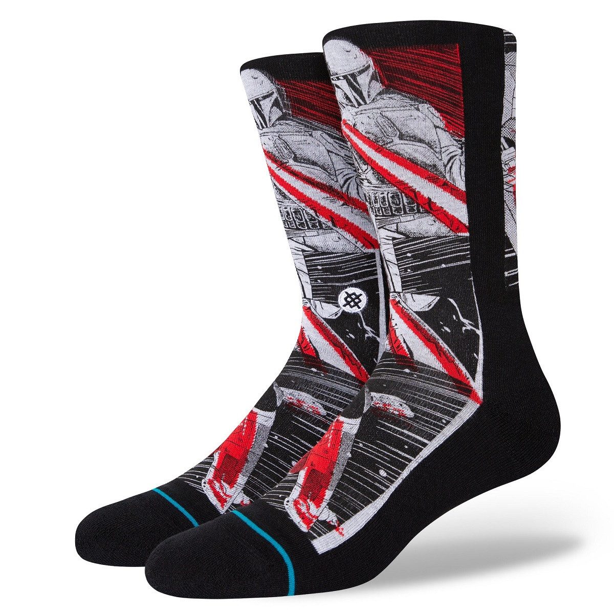 Stance Носки Tagessocke Crew Manga Boba Infiknit schwarz/rot - 1 Paar