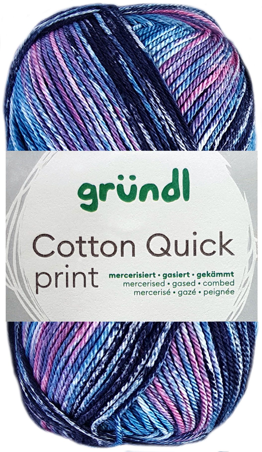 Gründl Gründl Wolle Cotton Quick print 50 g Häkelwolle, Lauflänge: ca ...