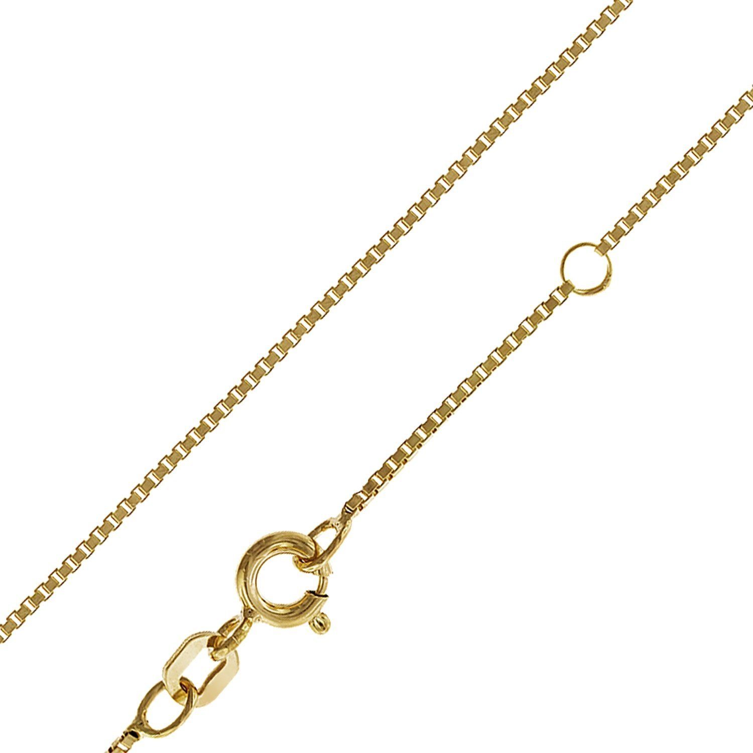 trendor Kette Gold Anhänger Sternzeichen mit Silberkette vergoldeter 333 Jungfrau mit