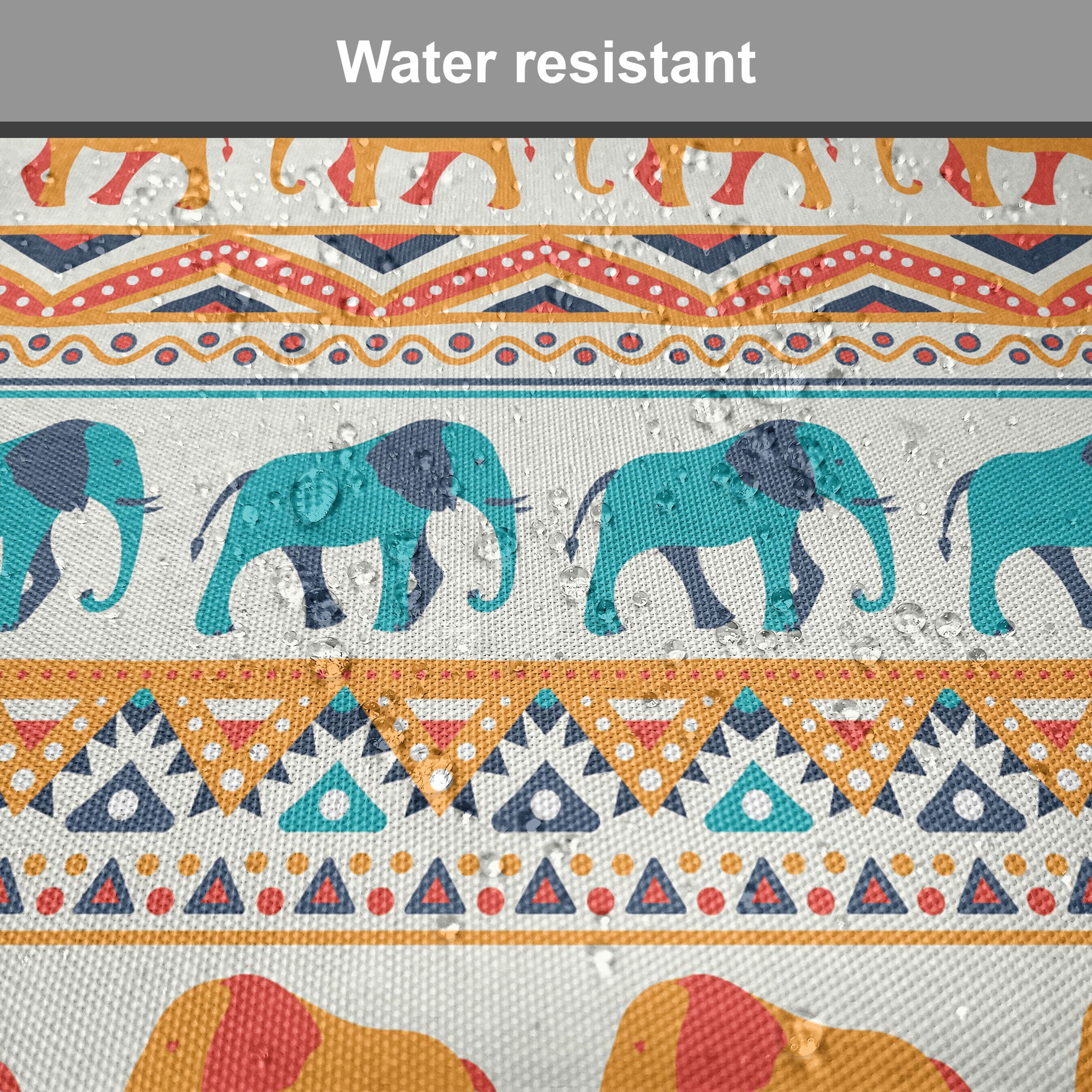 Küchensitze, Stuhlkissen wasserfestes geometrische für mit Kunst Abakuhaus Riemen Dekoratives Kissen Exotische Elefant