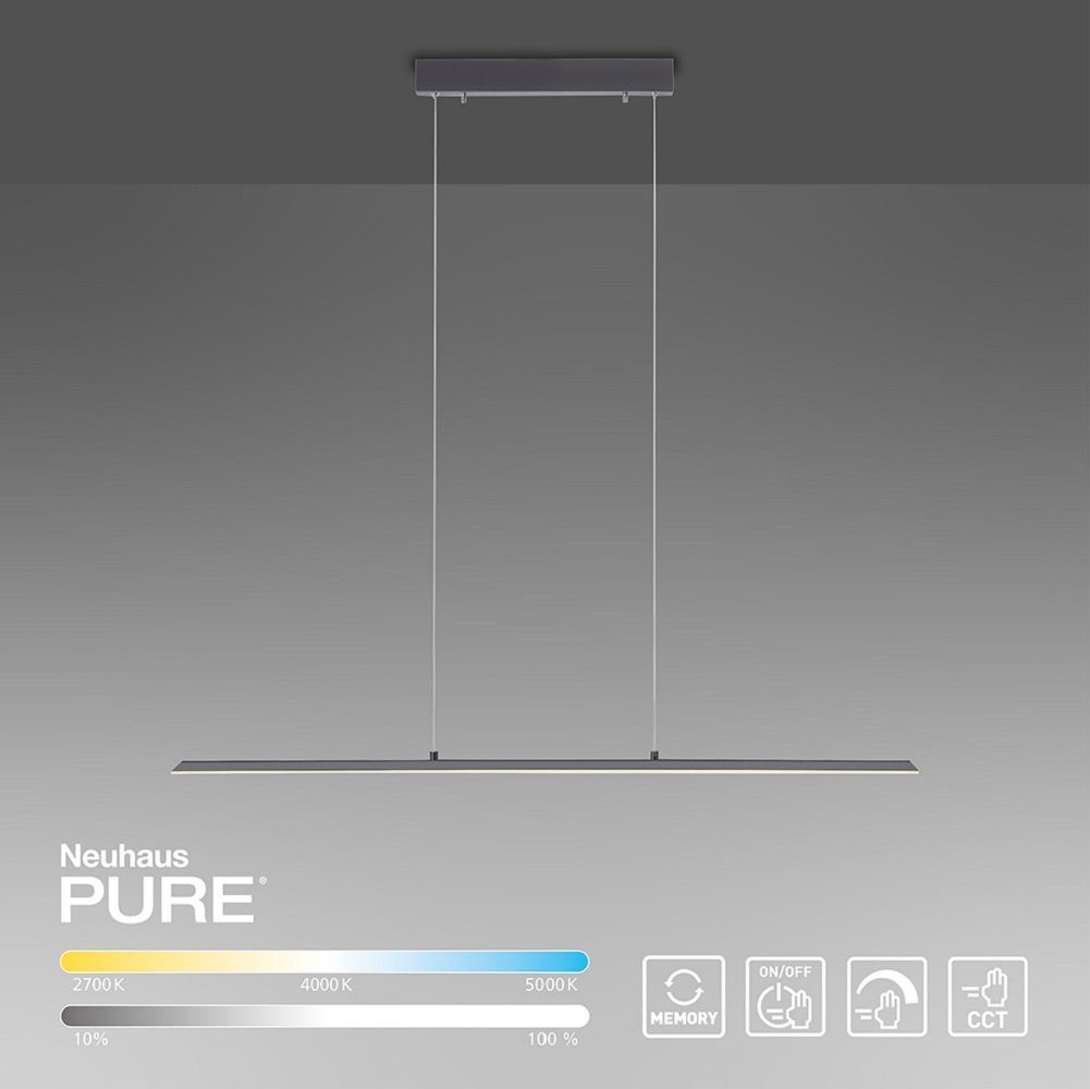 Paul Neuhaus LED Pendelleuchte LED Pendellampe PURE LITE, Sensordimmer, stu günstig online kaufen