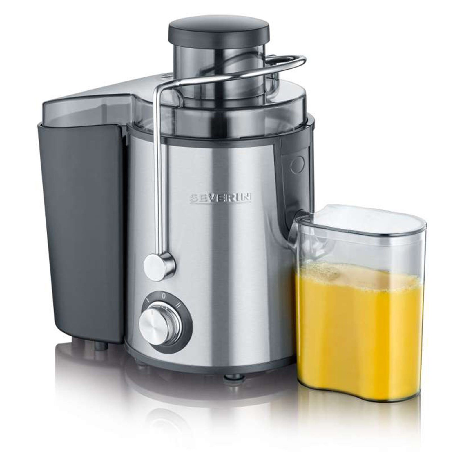 Severin Entsafter ES 3566 Entsafter, 400 W, 2 Geschwindigkeitsstufen, Edelstahl-Saftauslauf mit Tropfstopp