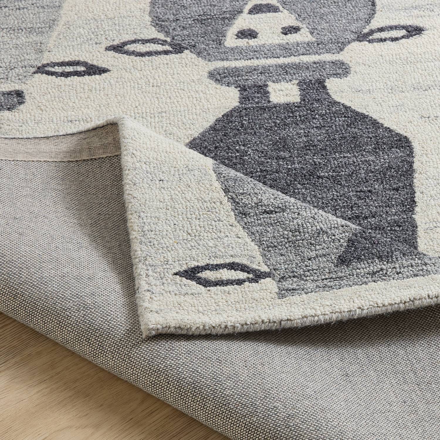 Natur Pur Teppich Natur Kids - Kinderteppich mit Schafdesign, Rechteckig, handgetuftet
