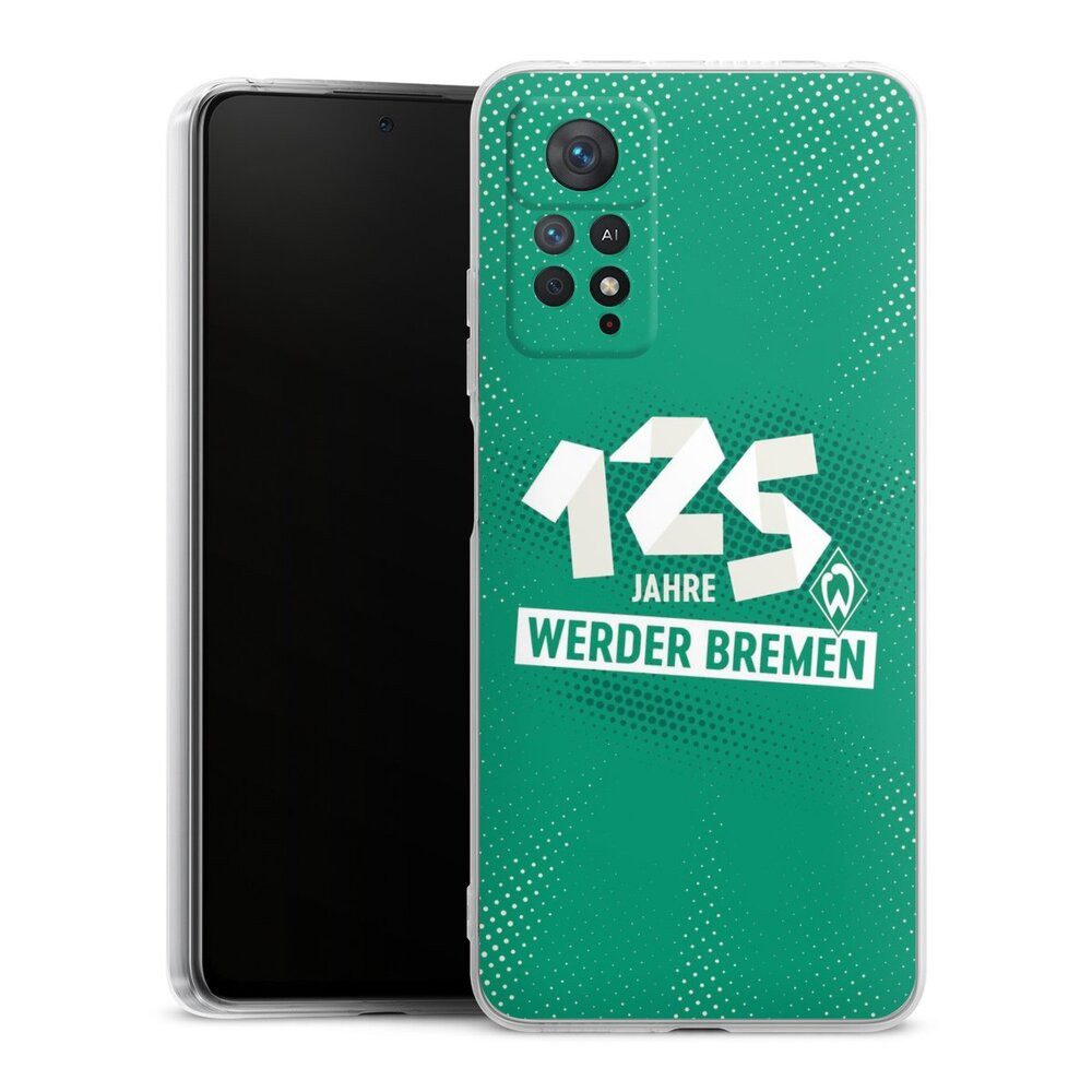 DeinDesign Handyhülle 125 Jahre Werder Bremen Offizielles Lizenzprodukt, Xiaomi Redmi Note 11 Pro 5G Silikon Hülle Bumper Case Smartphone Cover