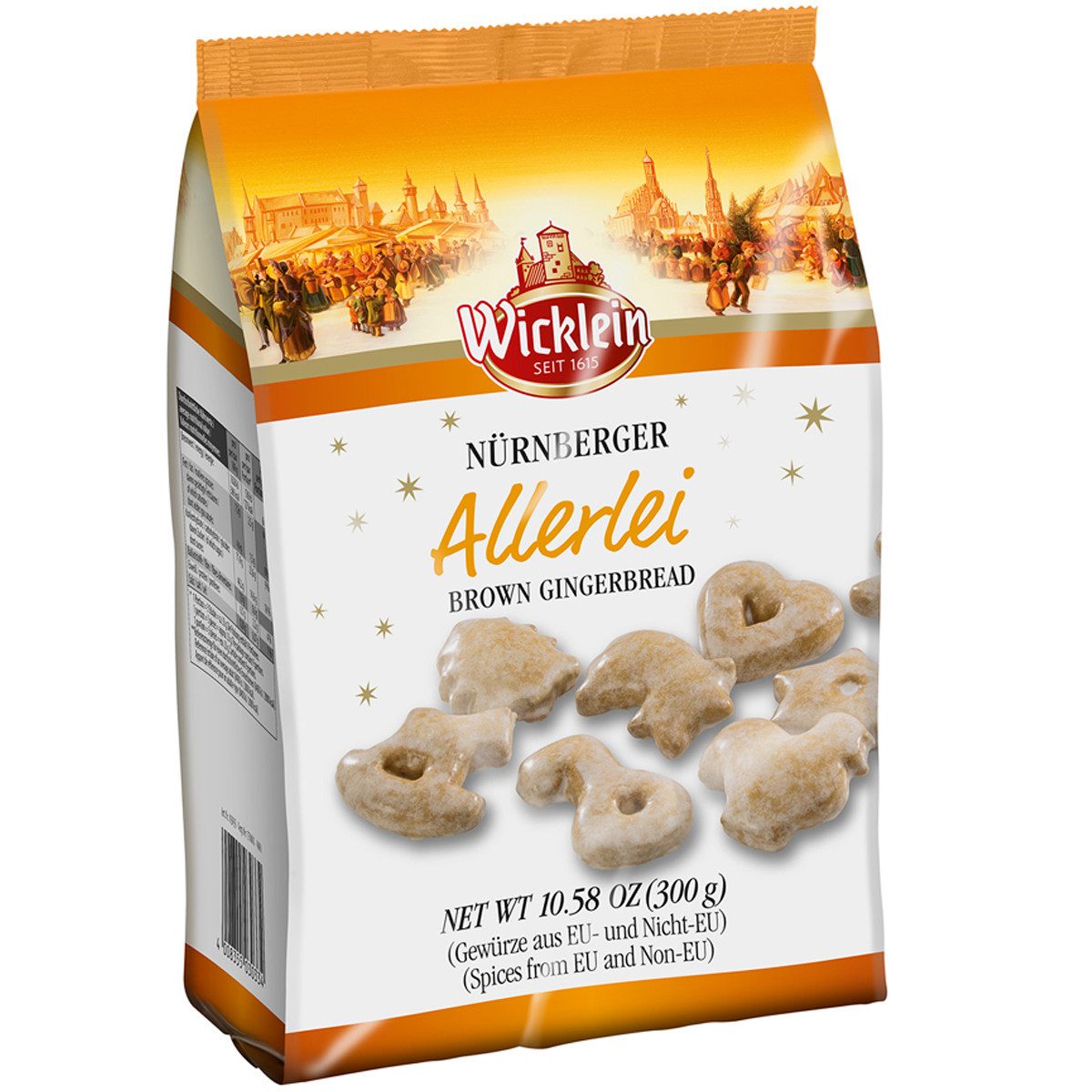 Wicklein Süßigkeit, Wicklein Nürnberger Allerlei Lebkuchen mit feiner Glasur 300g