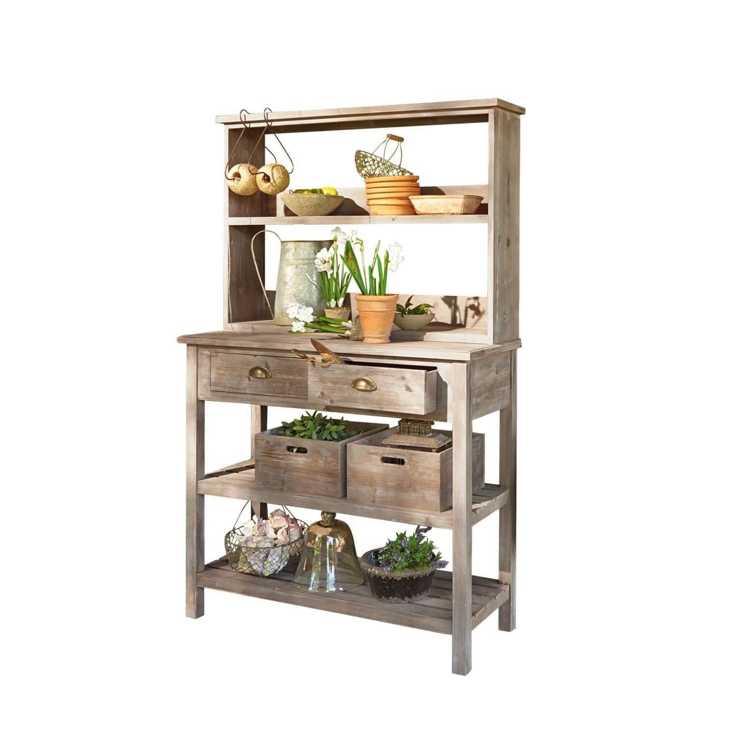 Mirabeau Pflanztisch Regal Landover braun