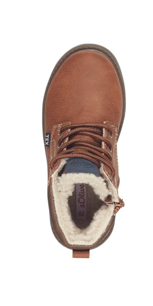 s.Oliver 5-46103-43-305 - mit Innenfutter - cognacbraun Kinder Winterstiefel
