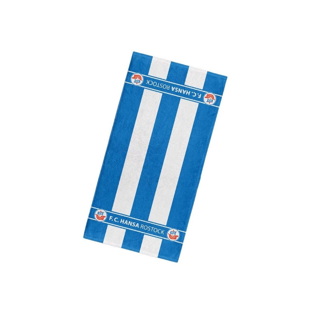 FC Hansa Rostock Handtuch Hansa Rostock Handtuch Blockstreifen 50x100cm