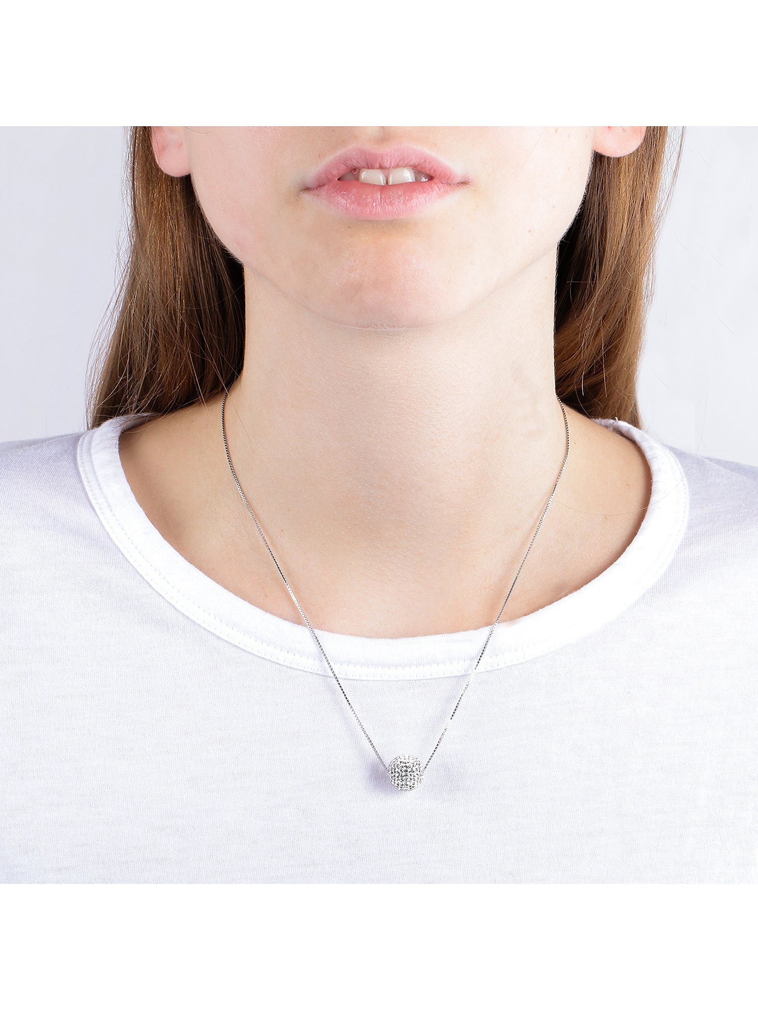 CHRIST Silberkette CHRIST Damen-Kette 925er Silber, recycelt Zirkonia günstig online kaufen