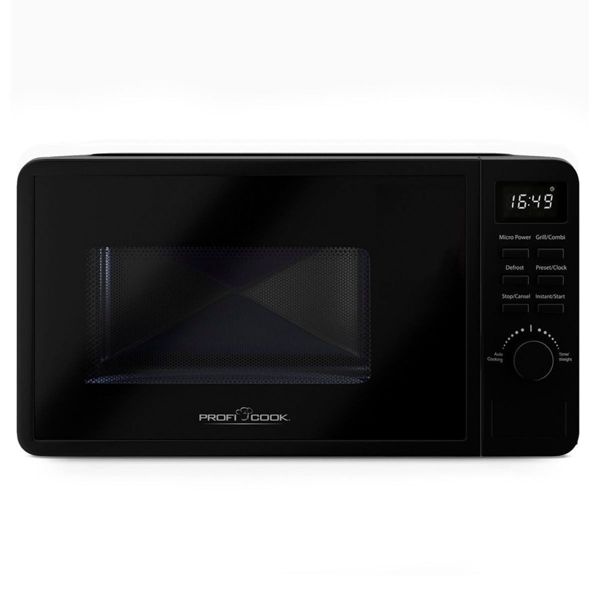 ProfiCook Mikrowelle Proficook PC-MWG 1319 schwarz 20L