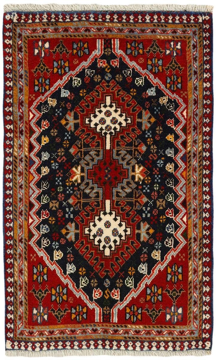 Orientteppich Yalameh Nain Perserteppich, 12 Handgeknüpfter mm Orientteppich 61x94 / rechteckig, Trading, Höhe