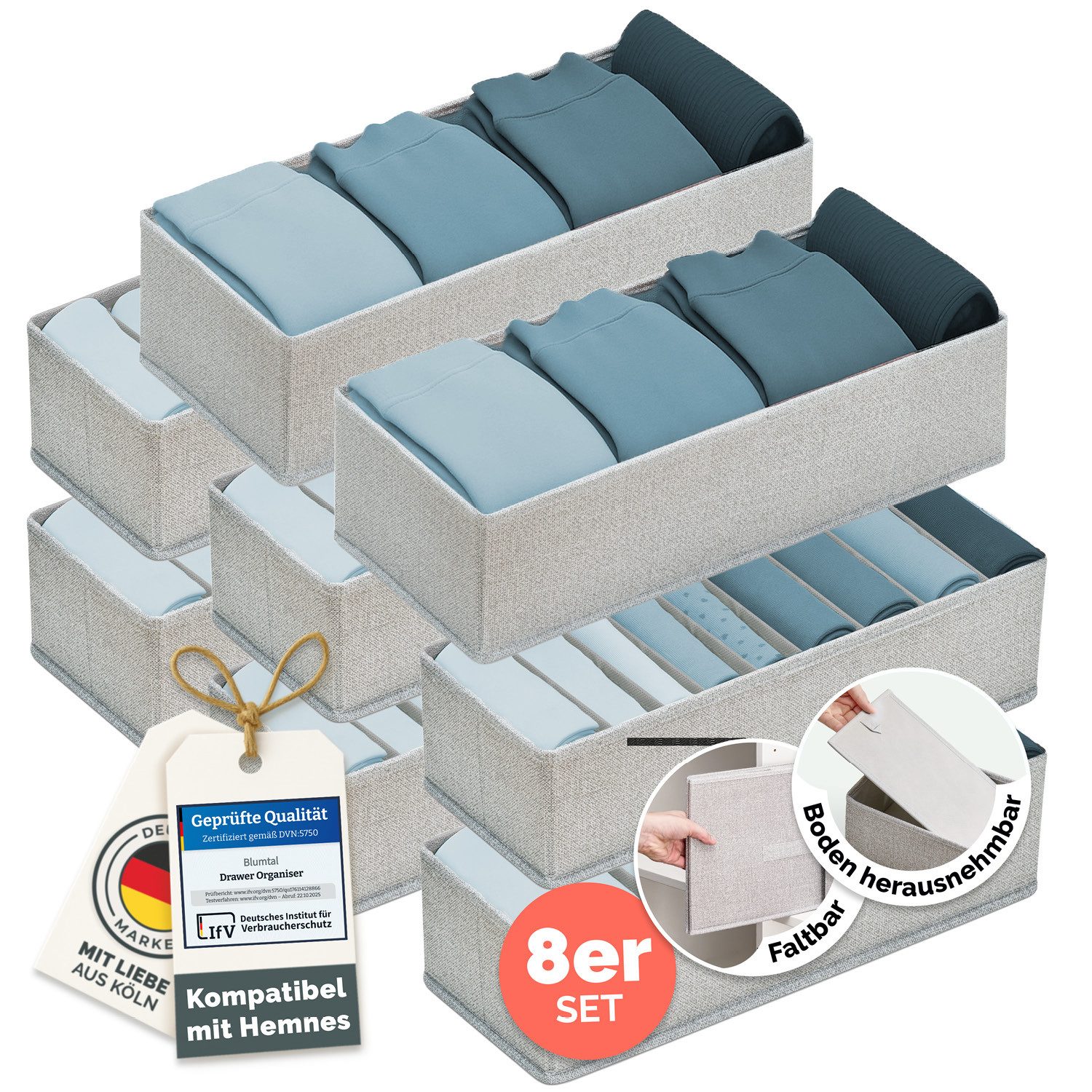 Blumtal Faltbox HEMNES, MALM, PAX Organizer Ordnungssystem Kleiderschrank ( günstig online kaufen