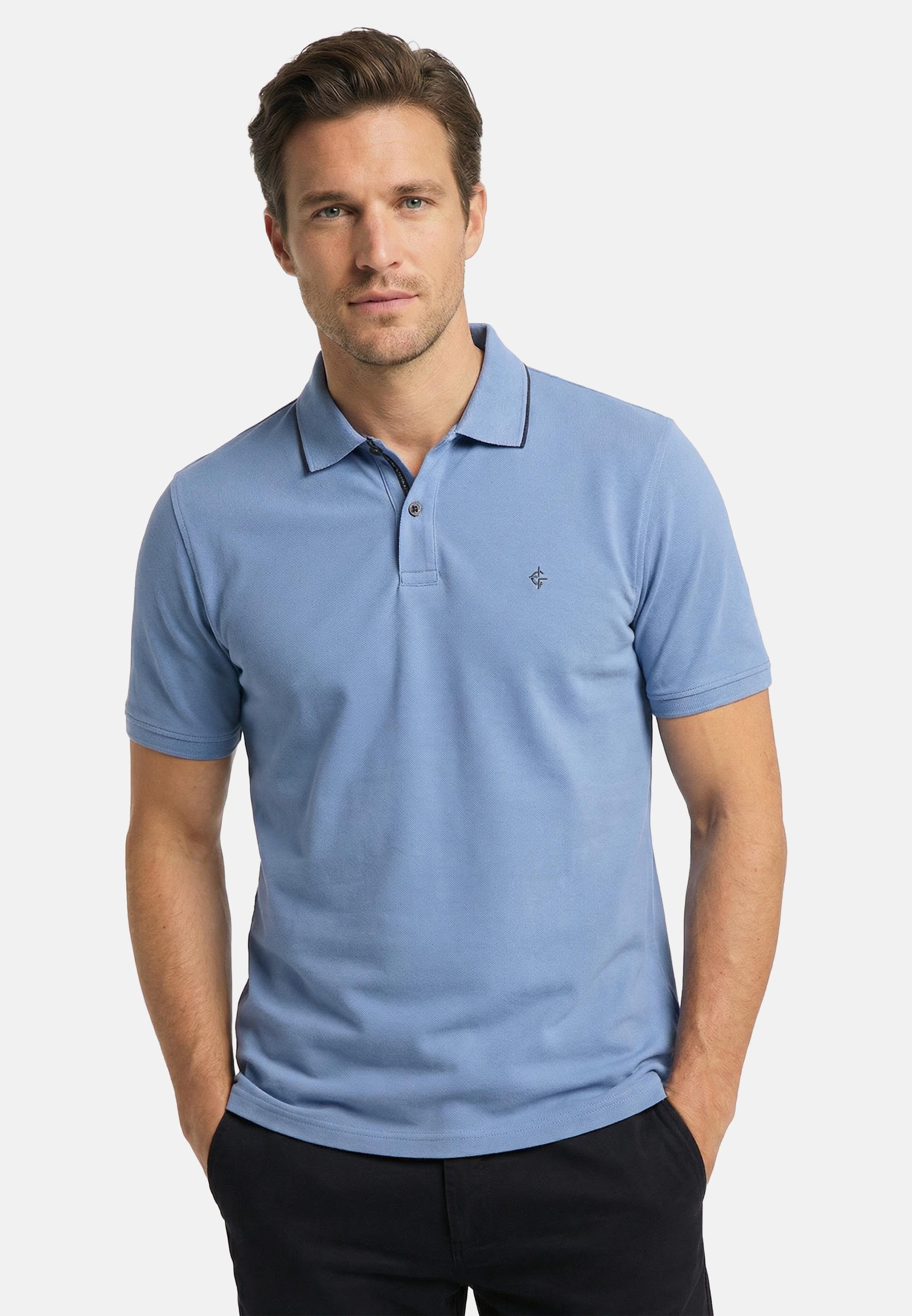 CASAMODA Poloshirt 2er Pack Basic (Spar-Set, 2-tlg) Poloshirt - Baumwolle - Atmungsaktiv - Kleurcontrasterende knoppen