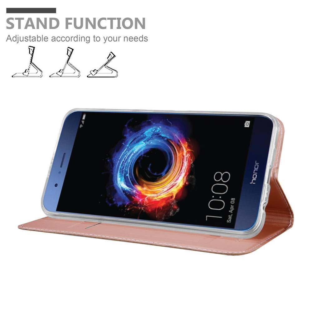 Cadorabo Handyhülle für Honor 8 PRO Hülle Honor 8 PRO, Schutzhülle Hülle mit Standfunktion, Magnetverschluss und Kartenfach