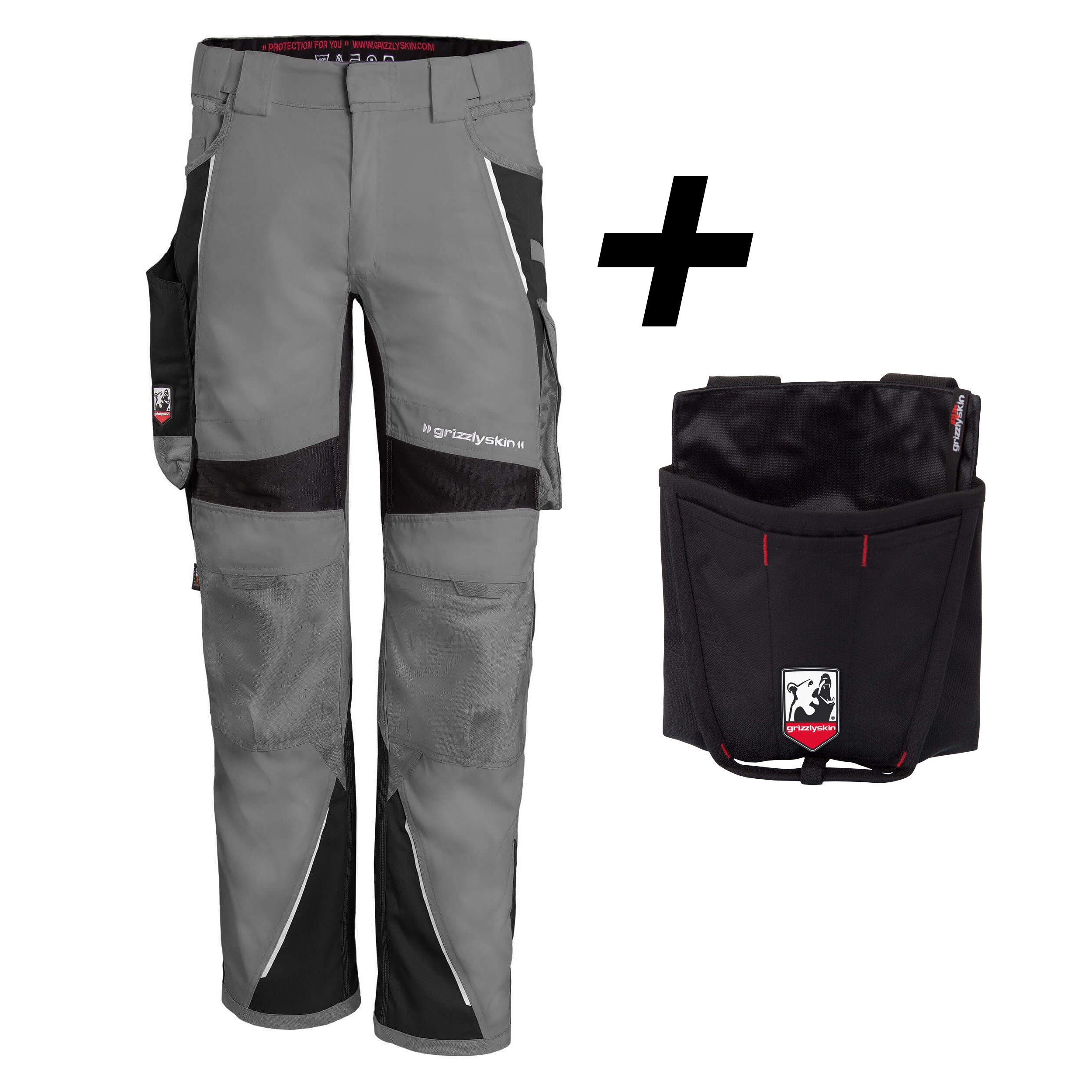 QUALITEX HIGH QUALITY WORKWEAR Arbeitsbundhose BUNDLE IRON Arbeitshose + Workertasche aus Lyocell, Cordura & Stretch (2-tlg) funktionale Werkstatthose mit 19 Taschen - Atmungsaktiv - Dehnbund