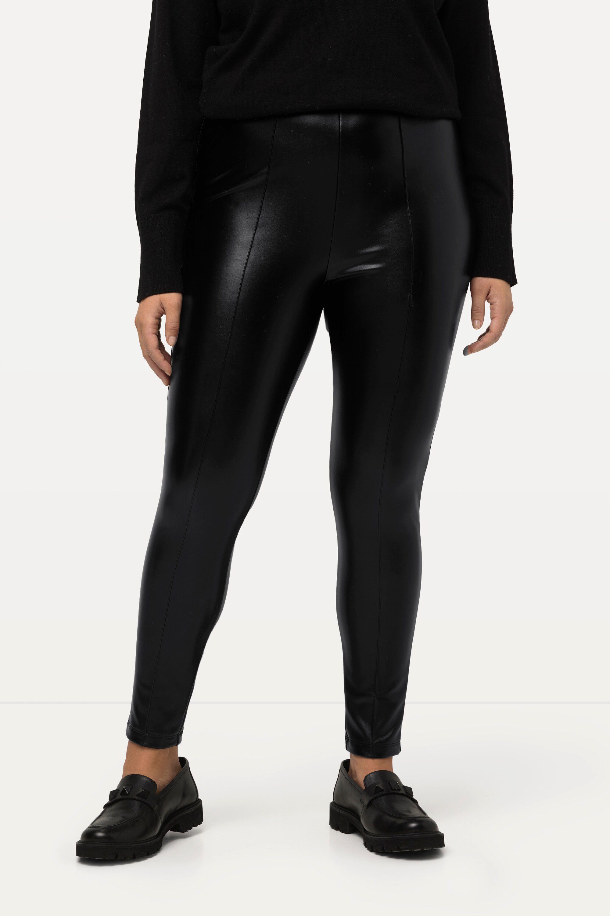 Ulla Popken Leggings Leggings Lederoptik Slim günstig online kaufen