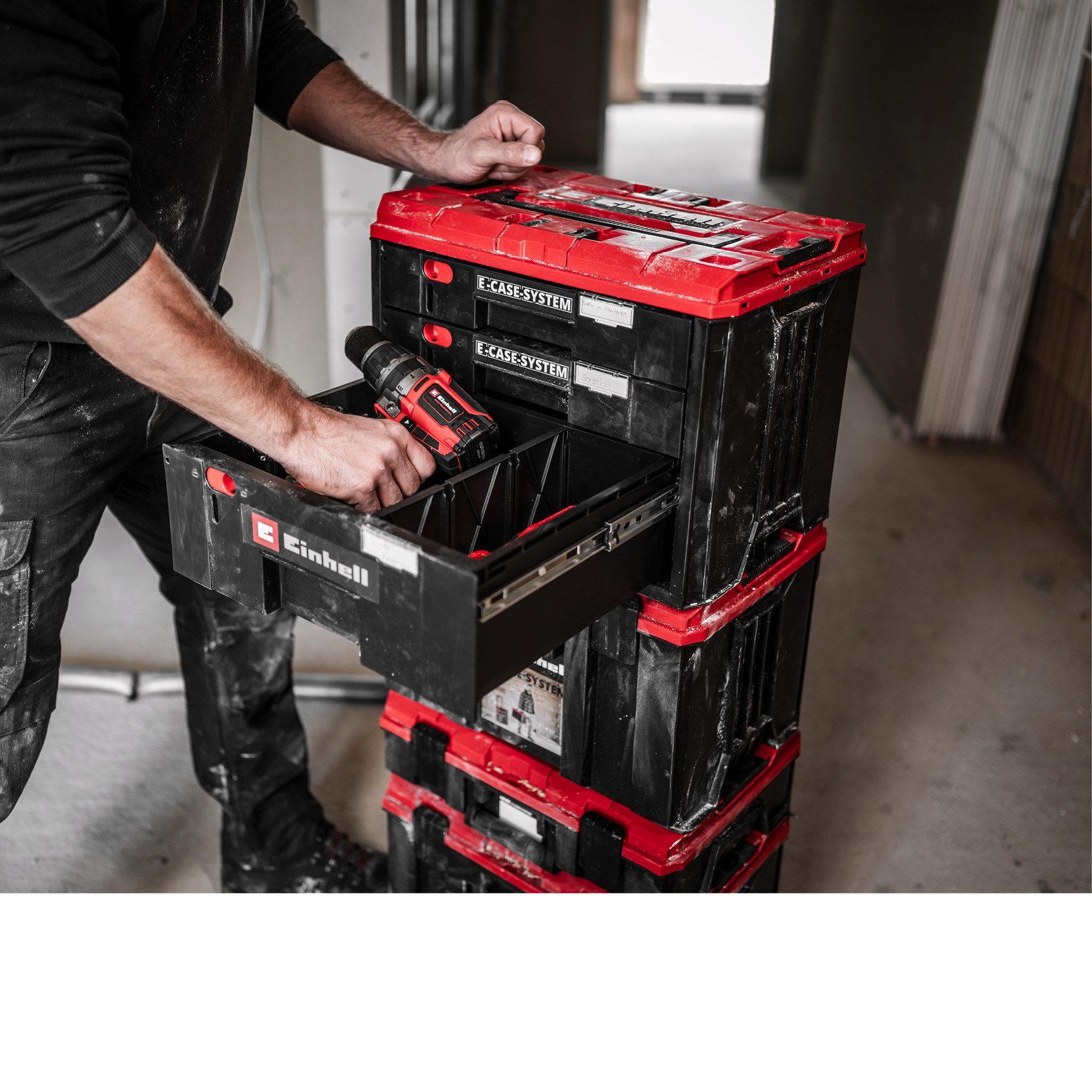 Einhell Werkzeugkoffer E-Case Schubladenkoffer-