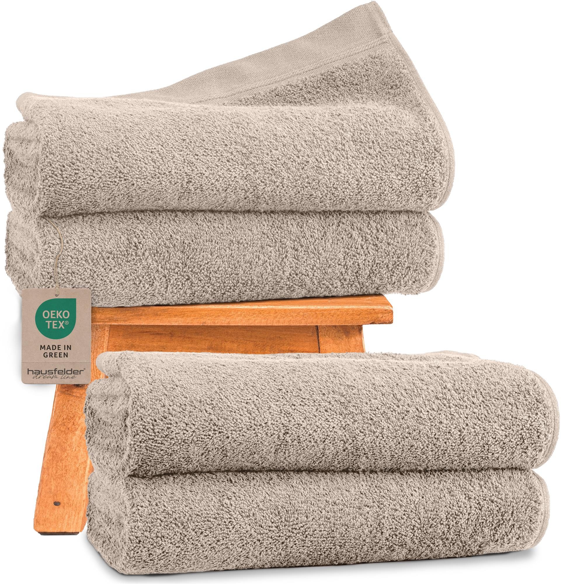 Hausfelder Duschtücher Badetücher Duschtuch 4er Set günstig online kaufen