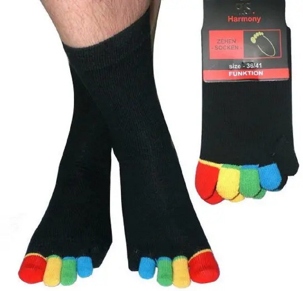 RS Harmony Zehensocken RS Zehensocken bunte Zehen 1 Paar (1 Paar, 1-Paar, 1 Paar) jede Zehe einzeln gestrickt