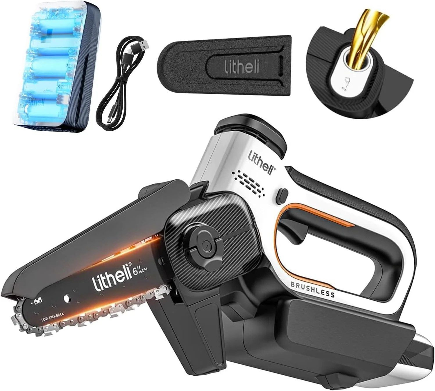 LITHELI Akku-Säge U20 Einhandsaege 20V/2.0Ah