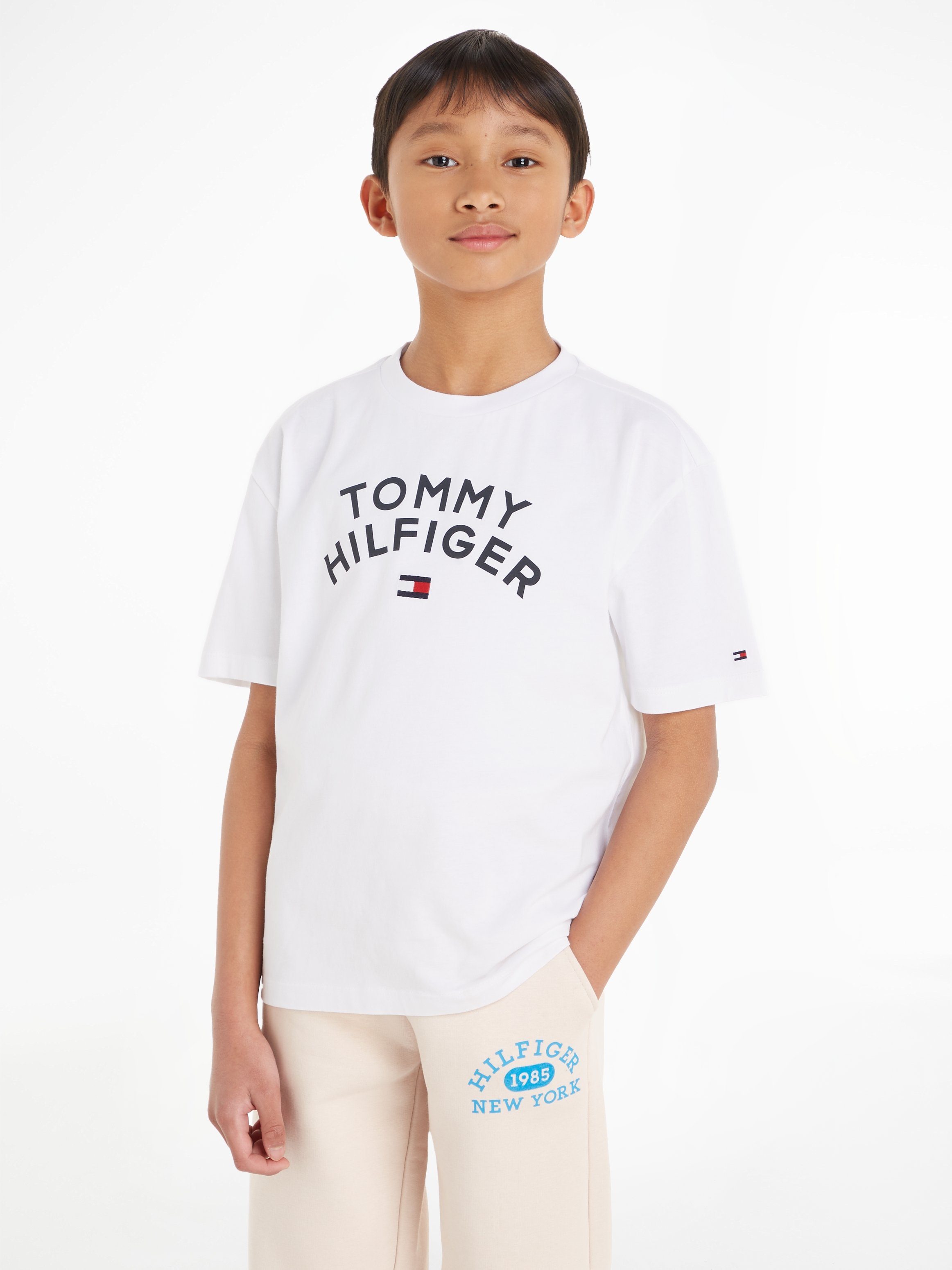Tommy Hilfiger T-Shirt TOMMY HILFIGER T-Shirt von für Hilfiger FLAG Babys Tommy TEE
