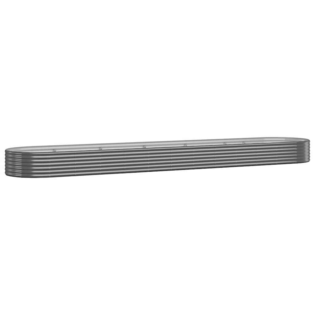 vidaXL Hochbeet Hochbeet Verzinkter Stahl 507x100x36 cm Anthrazit (1 St)