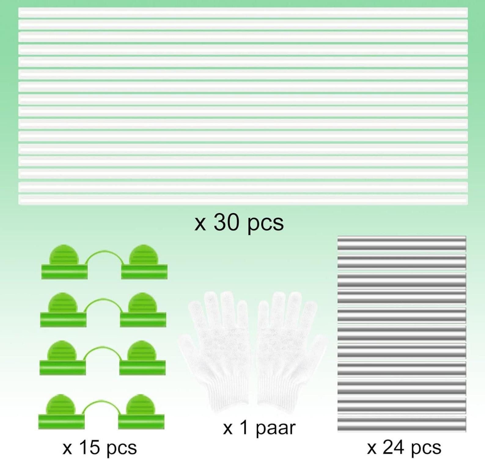 YUNSTK Hochbeet Gewächshausreifen Fiberglas 30Pcs Folientunnel günstig online kaufen
