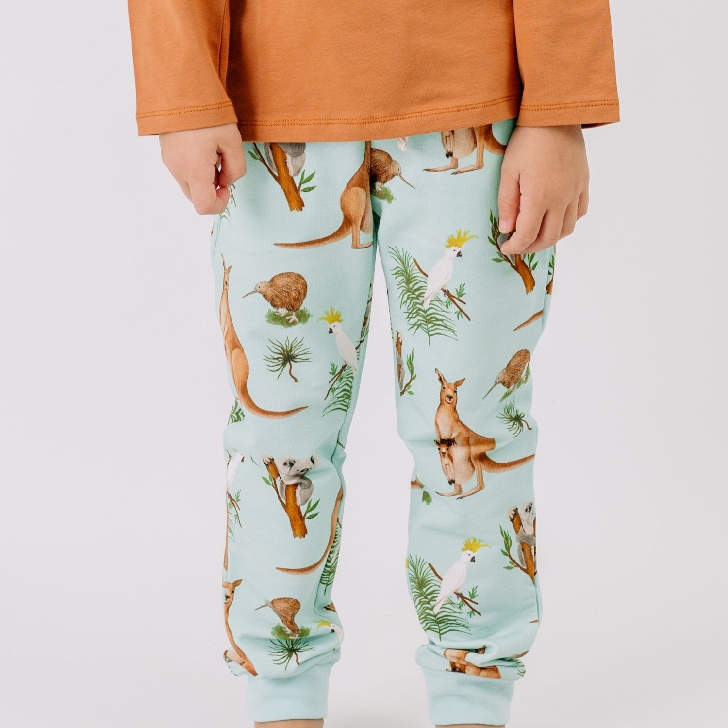 Walkiddy Jogger Pants Walkiddy Känguru & Koala Kinder Bio Baumwolle GOTS Grün - Bio Baumwolle,GOTS, Kinderbekleidung,nachhaltige Klamotten