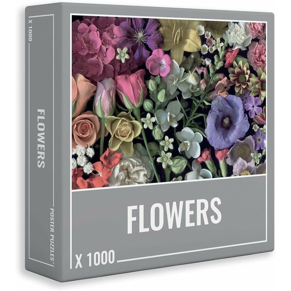 CLOUDBERRIES Puzzle Puzzle Blumen 1000 Teile, Puzzleteile